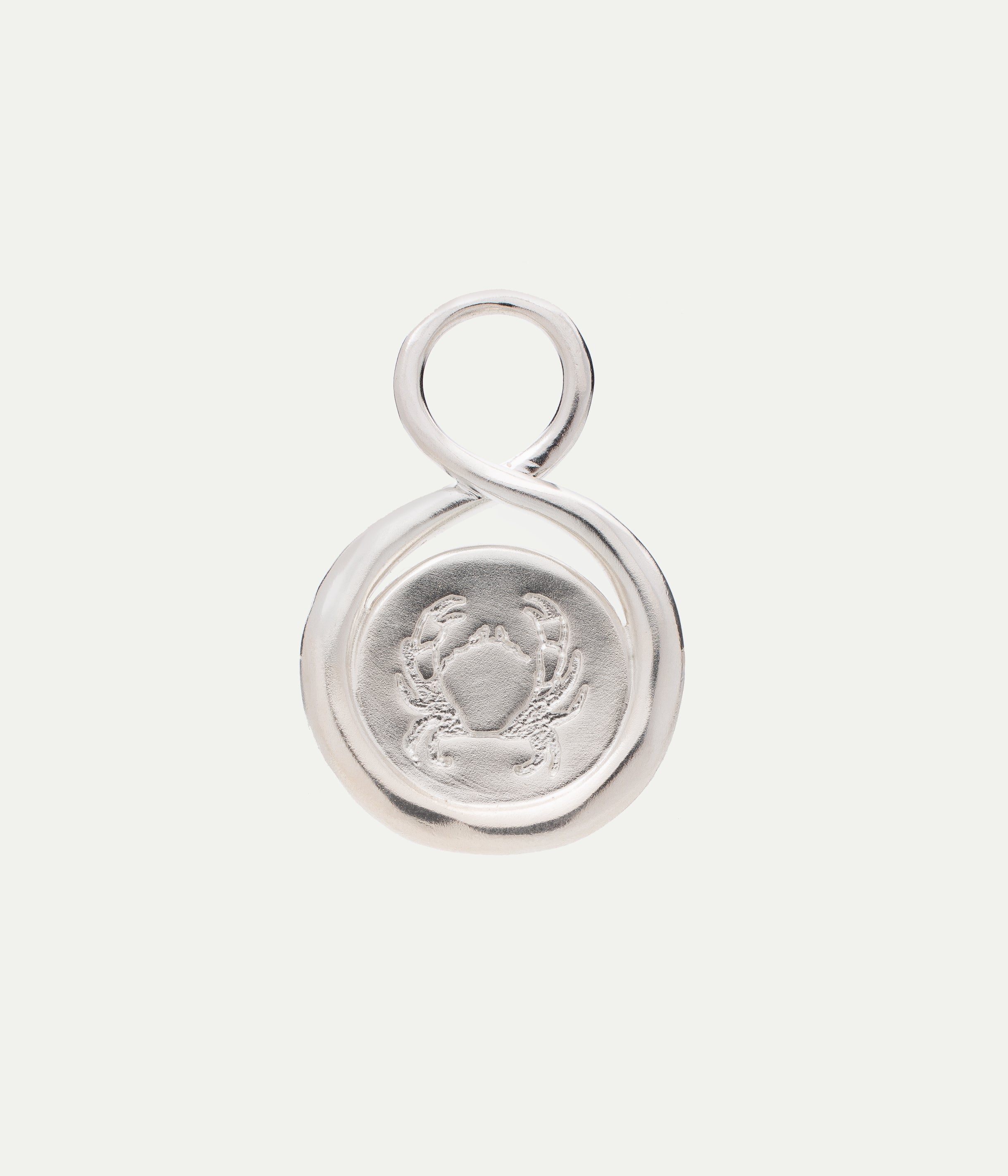 Cancer silver pendant