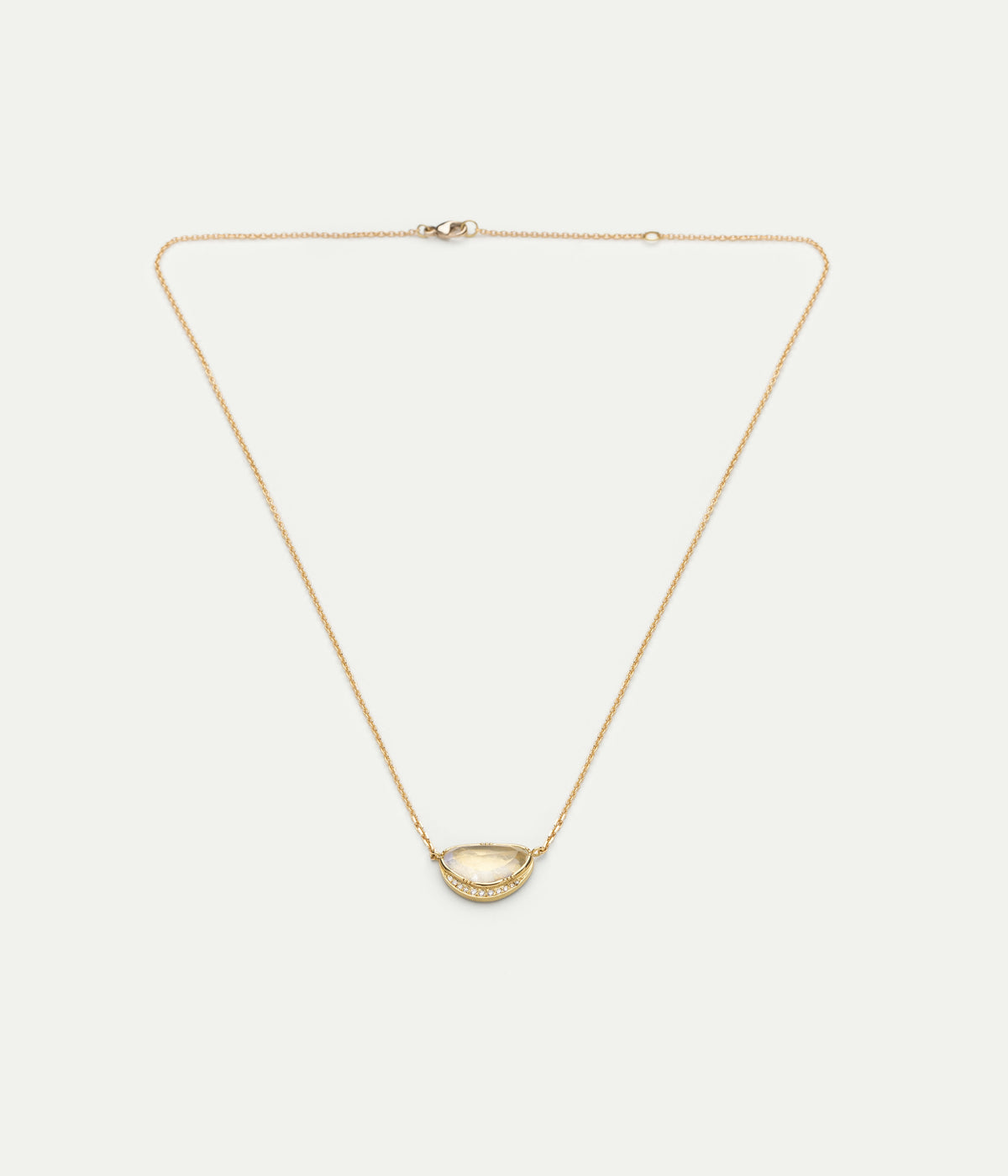Orbit moonstone necklace