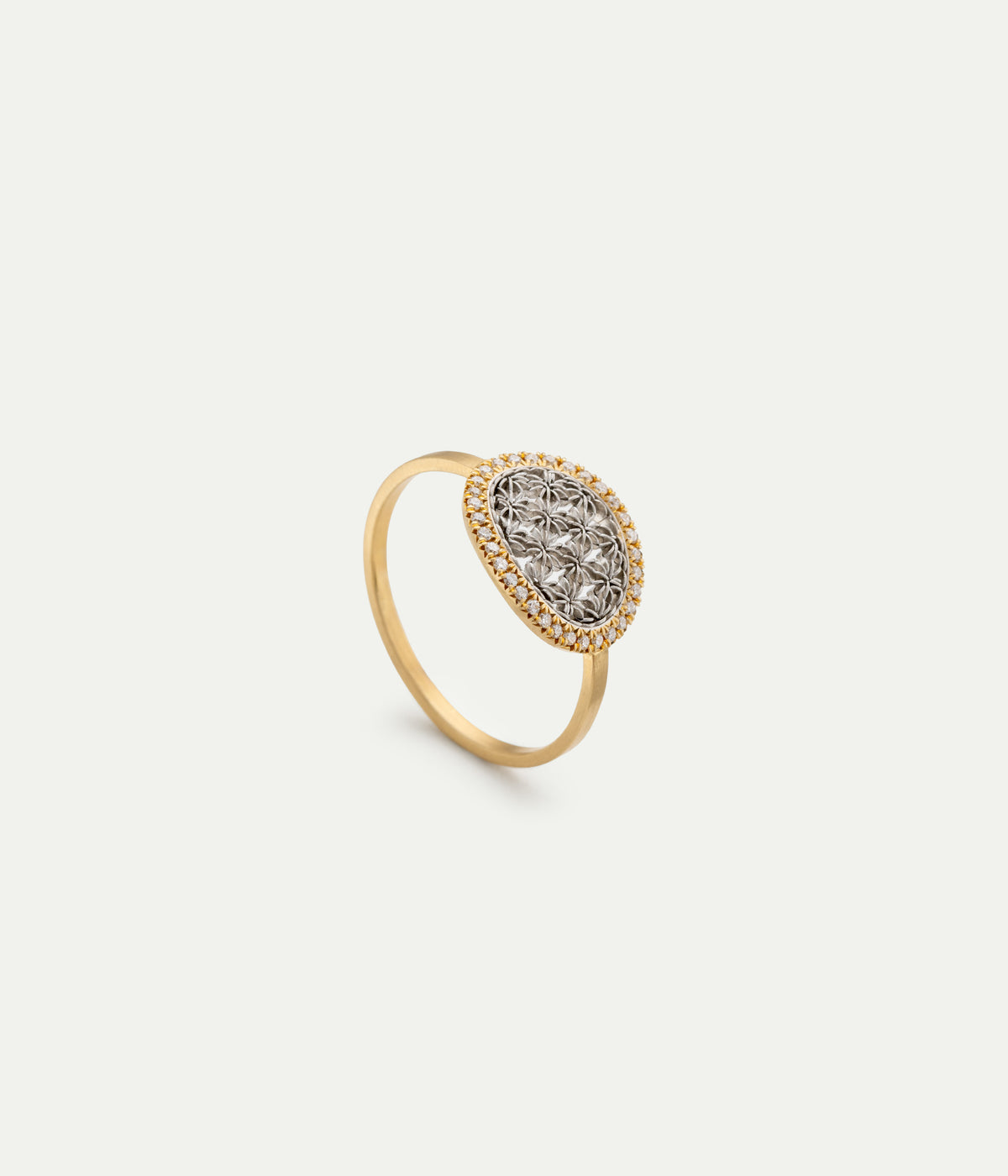 Damask Oval ring
