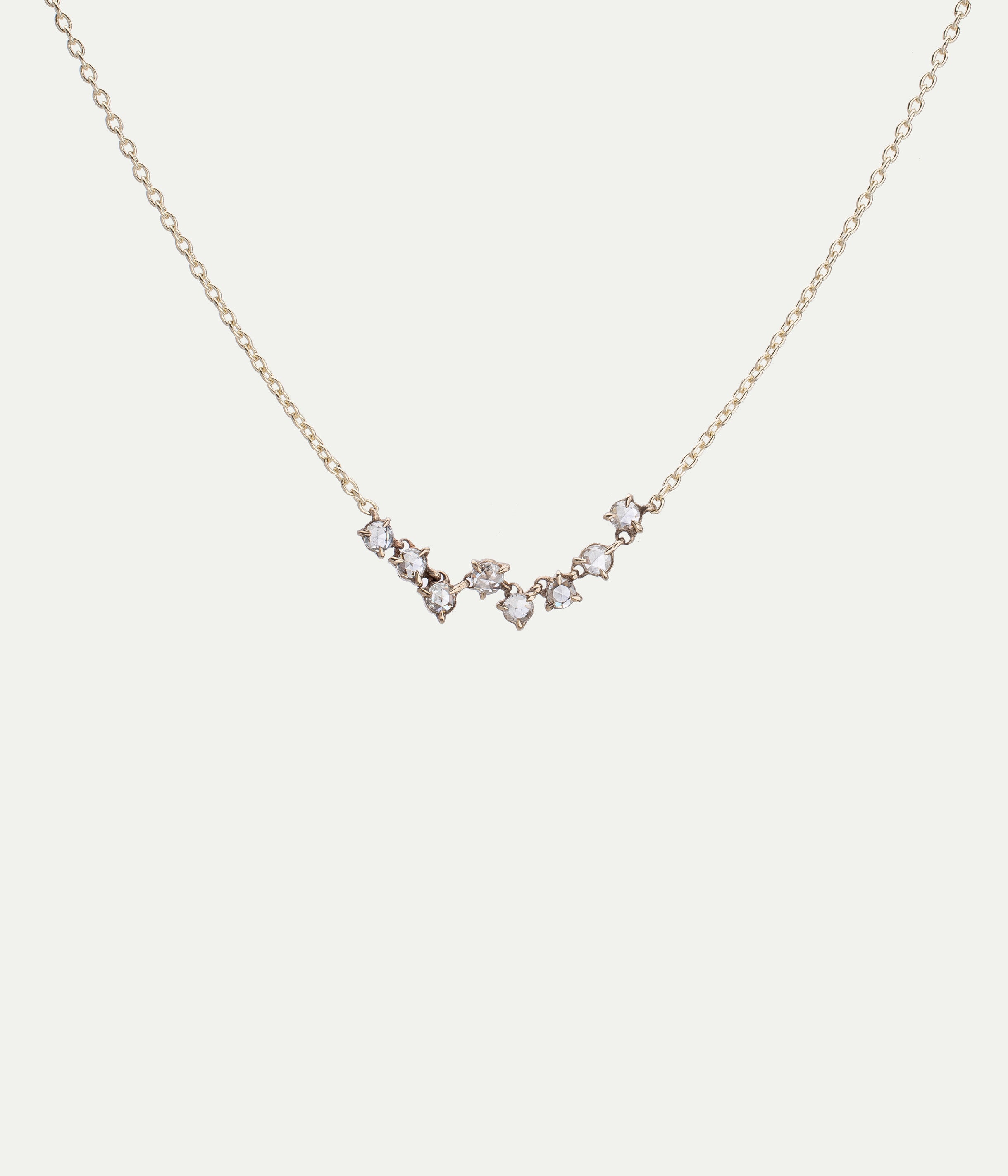 Sparkle white gold and diamonds necklace