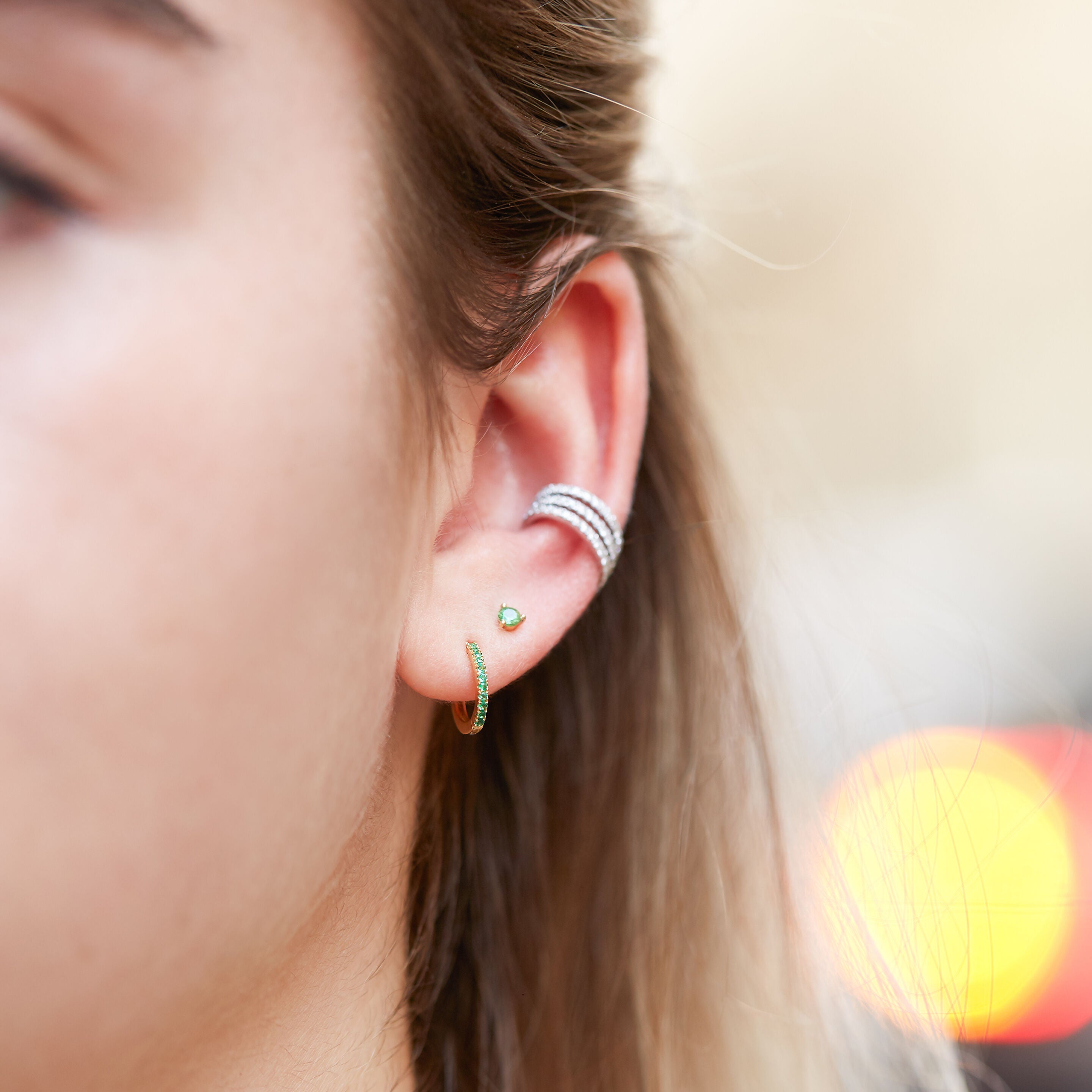 Créole single Margot émeraude medium