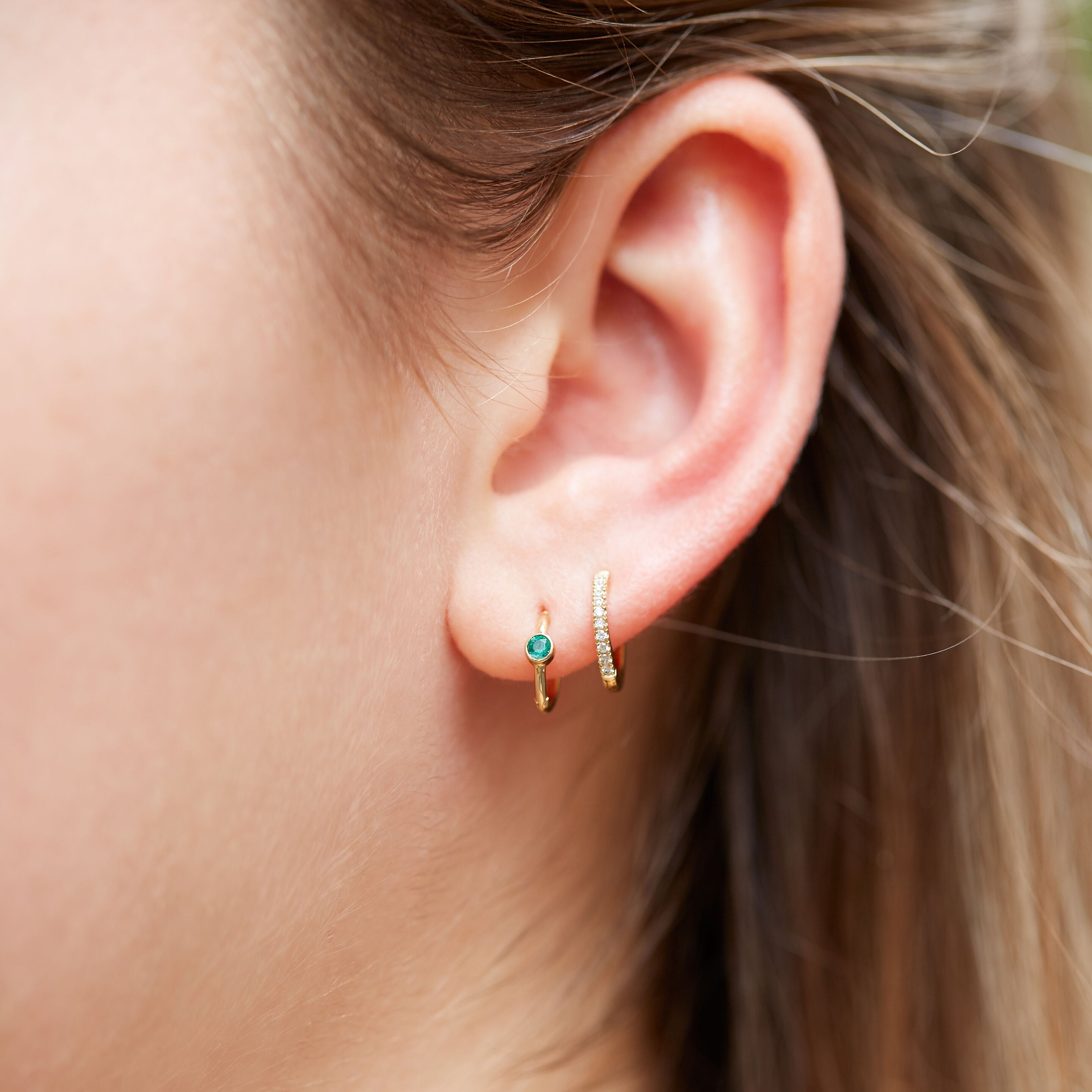 Créole Justine émeraude medium