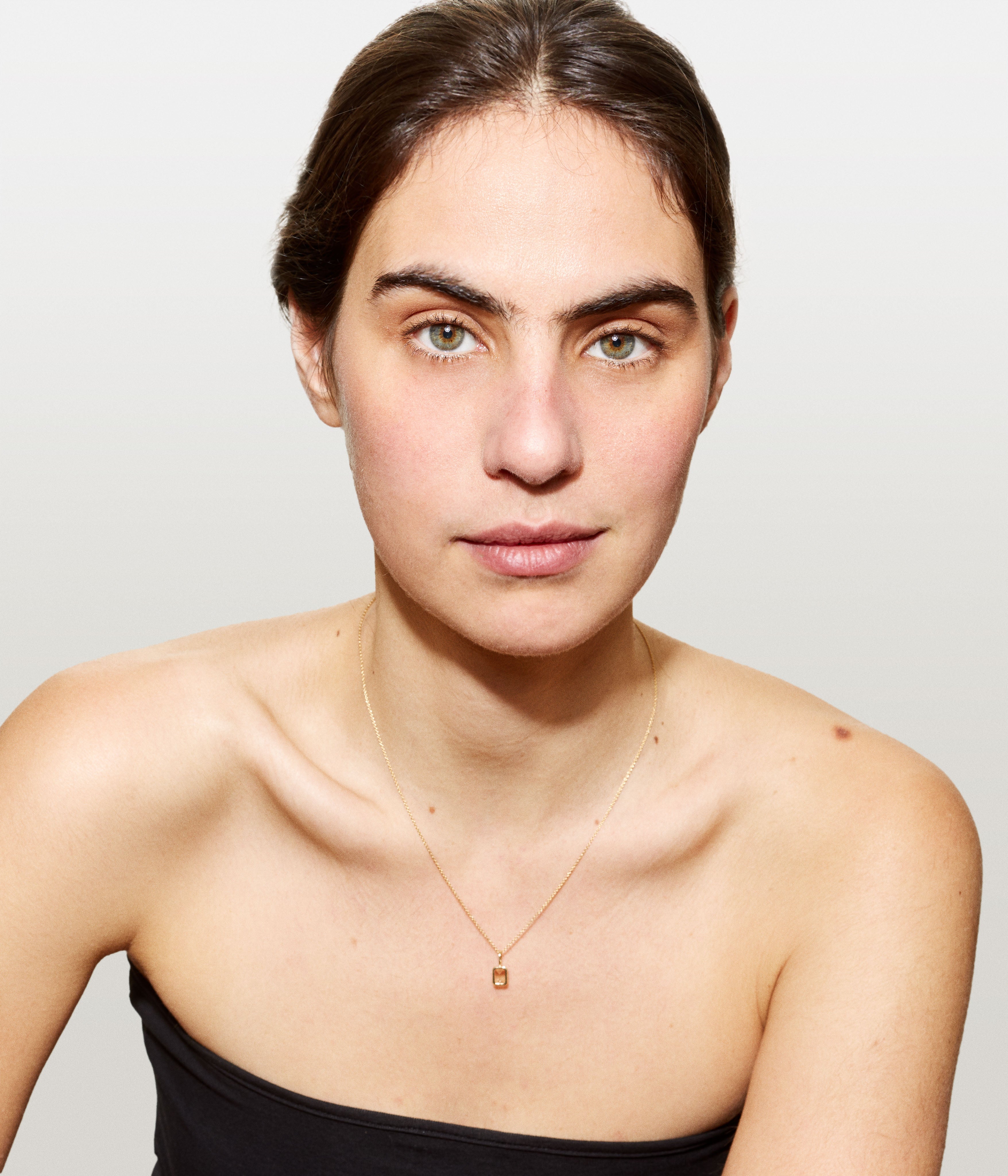 Pendentif Dancing Drop Or jaune et Citrine