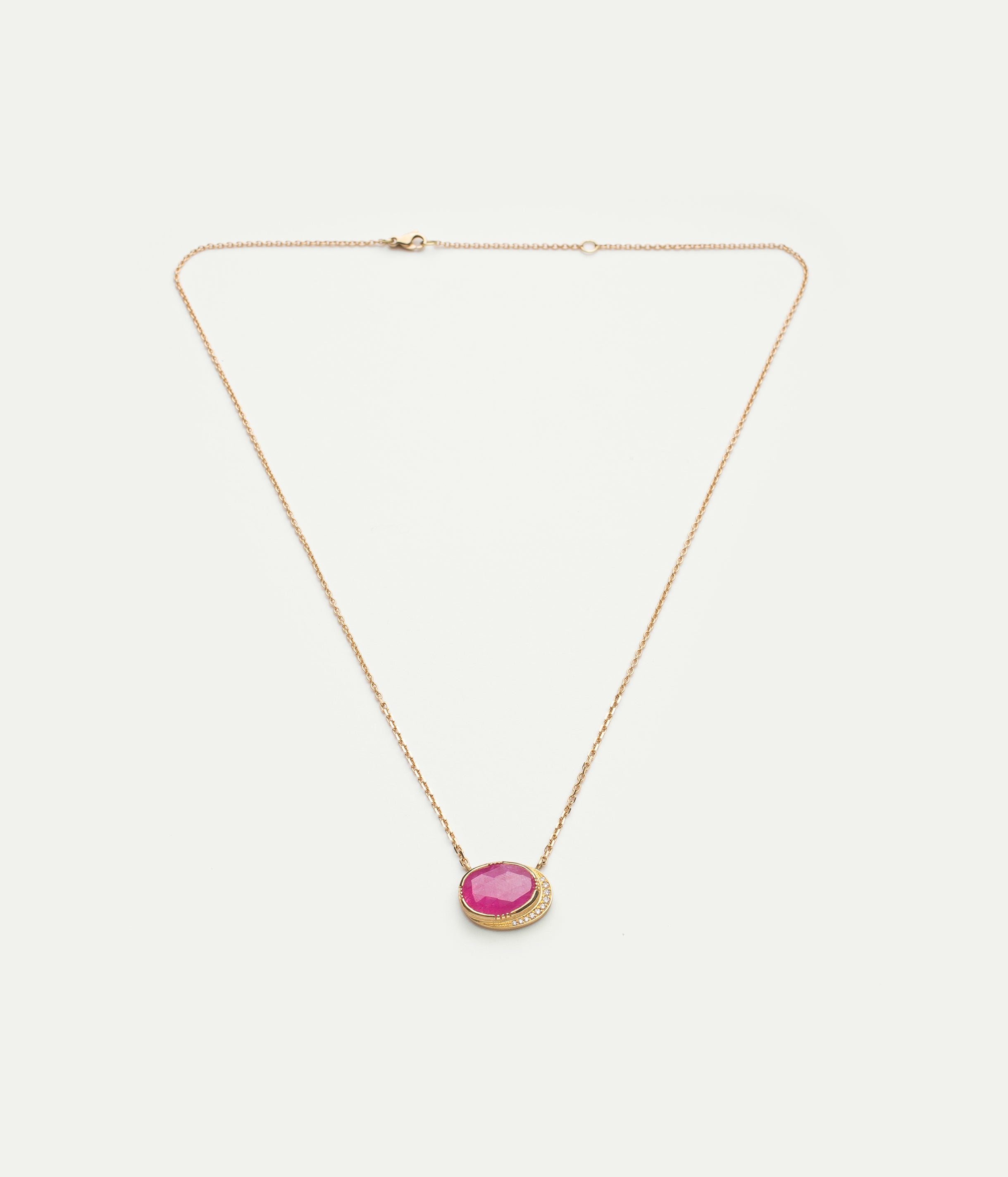 Collier Ellipse rubis