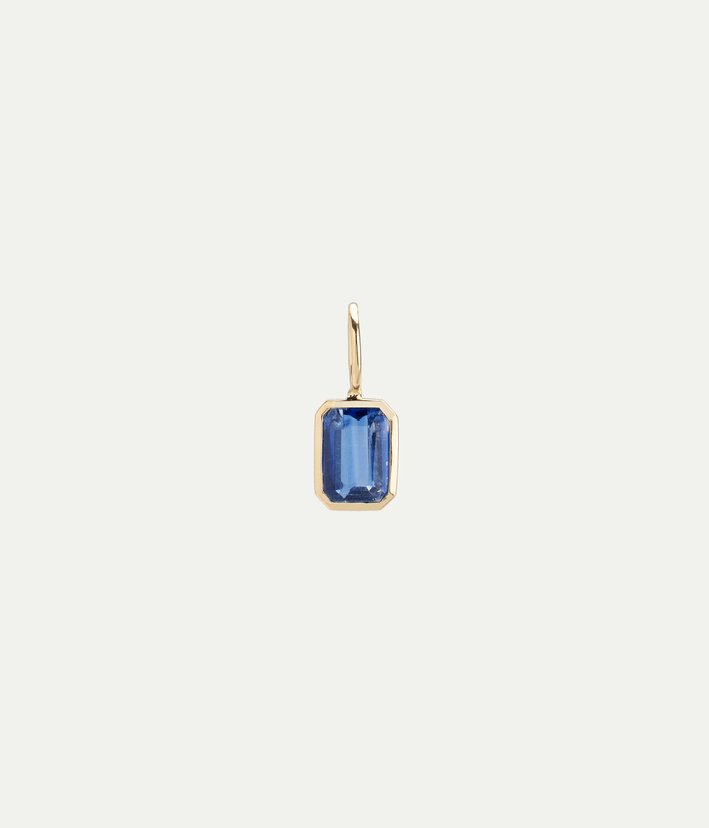 Dancing Drop Yellow gold and Kyanite Pendant