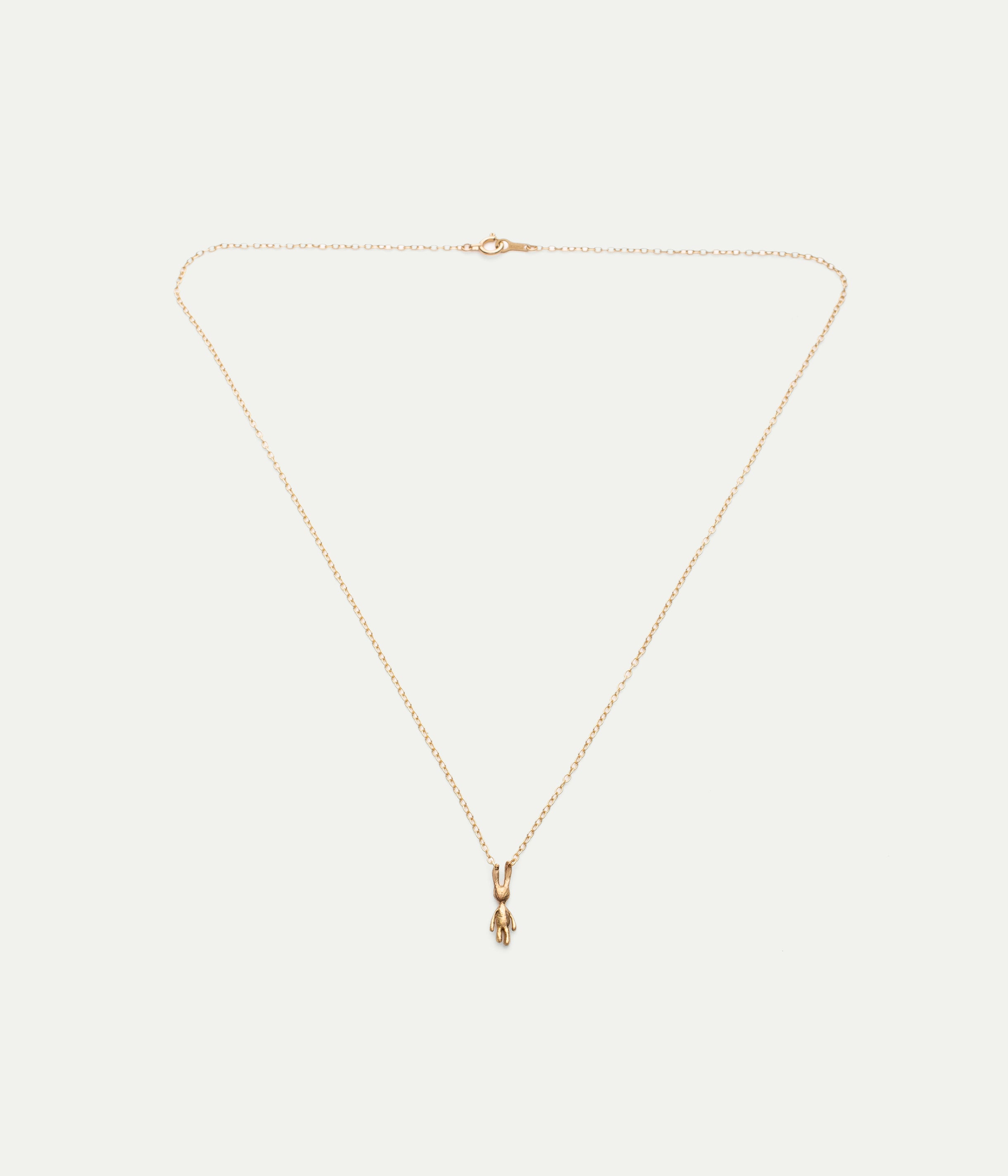 Baby Lapin yellow gold necklace