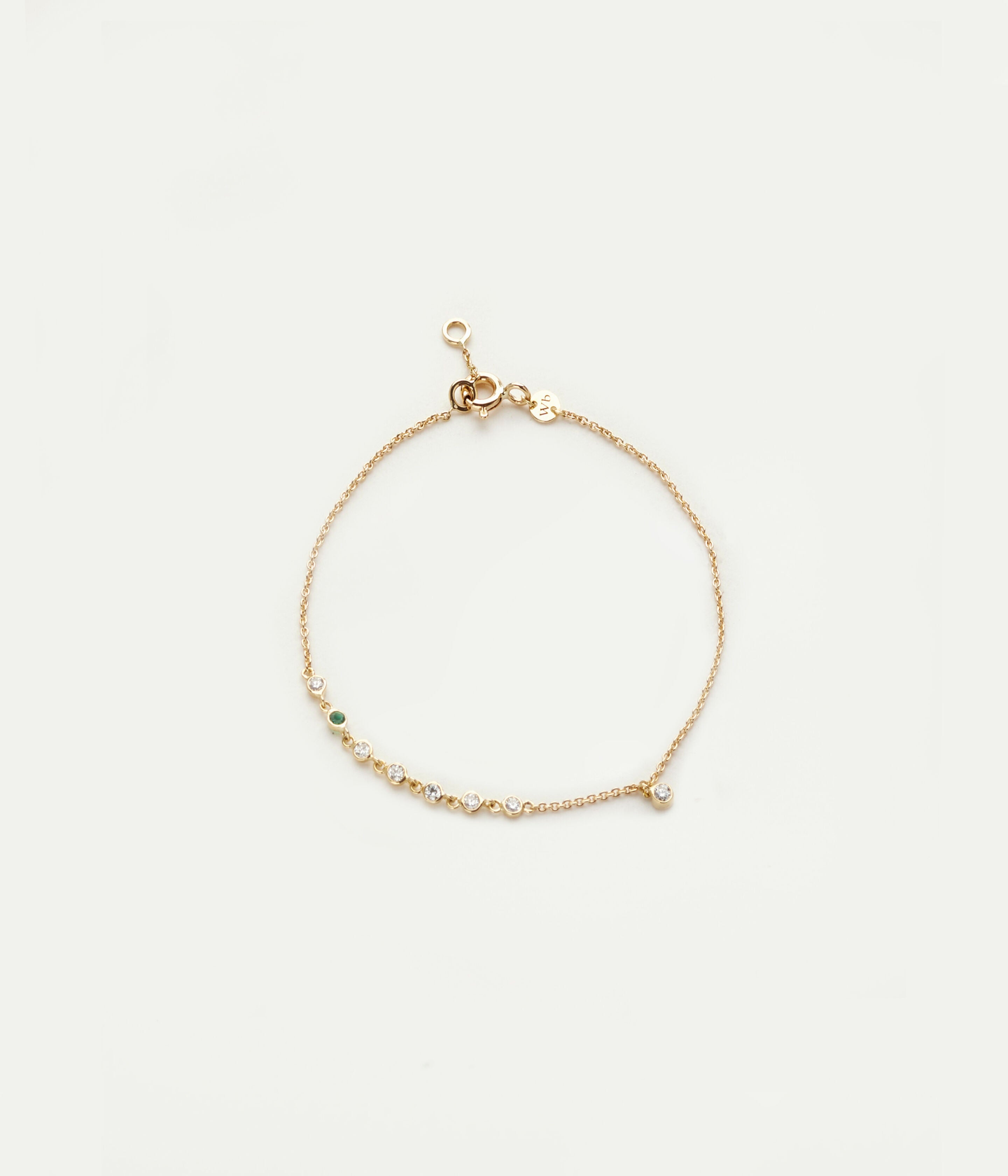 Bracelet Clarisse Rich diamants et émeraude