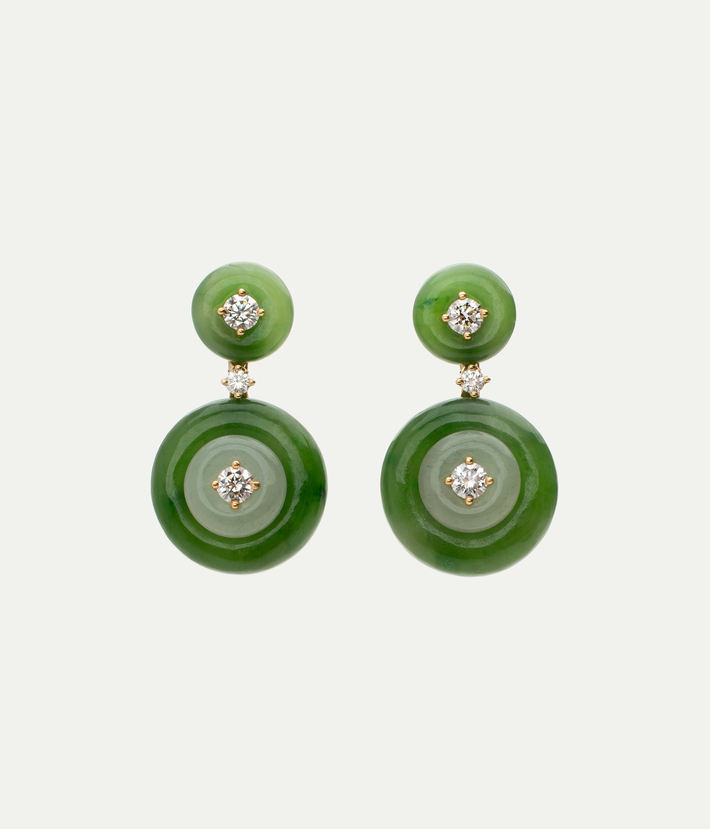 Signal jade earrings
