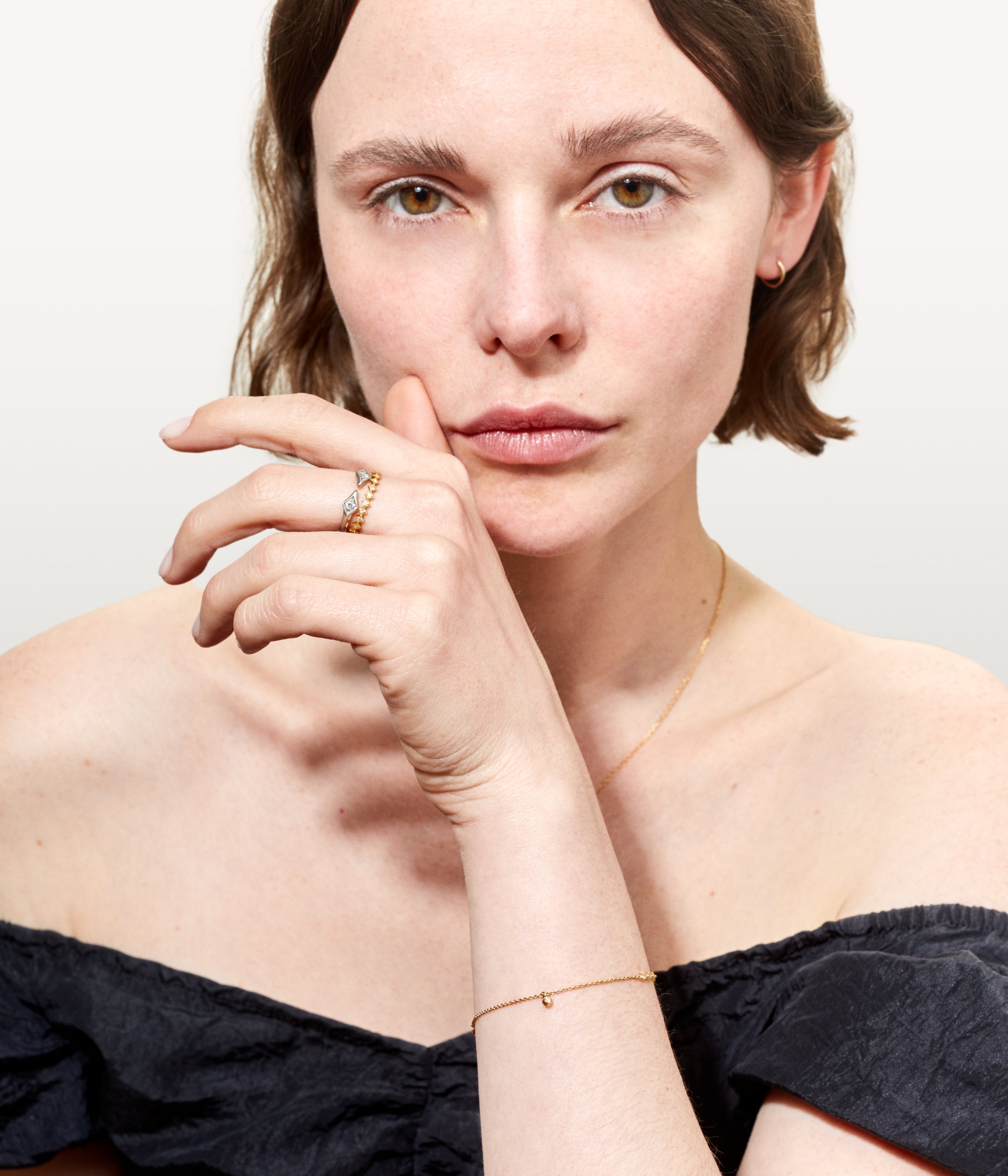 Créole Julie or jaune large