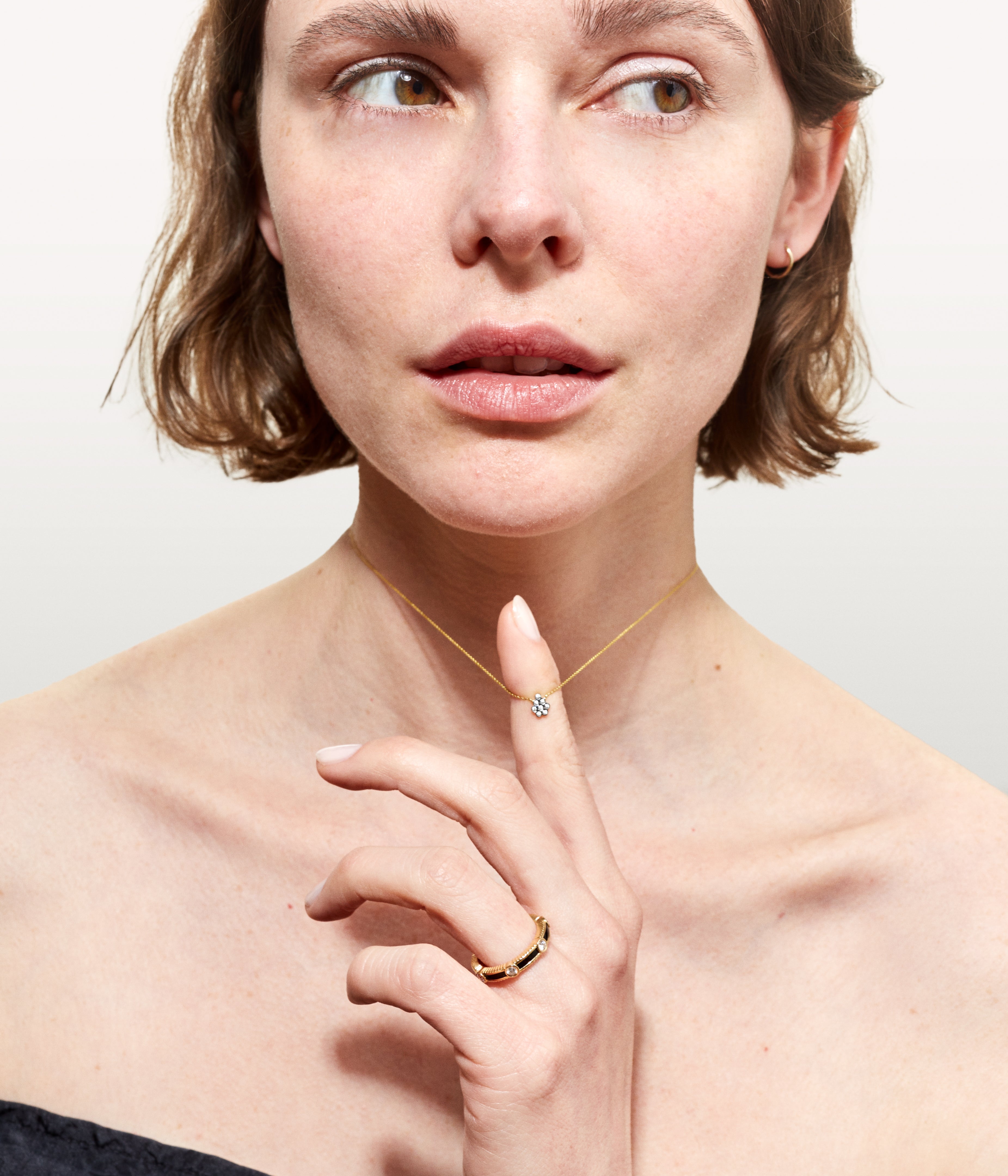 Créole Julie or jaune large