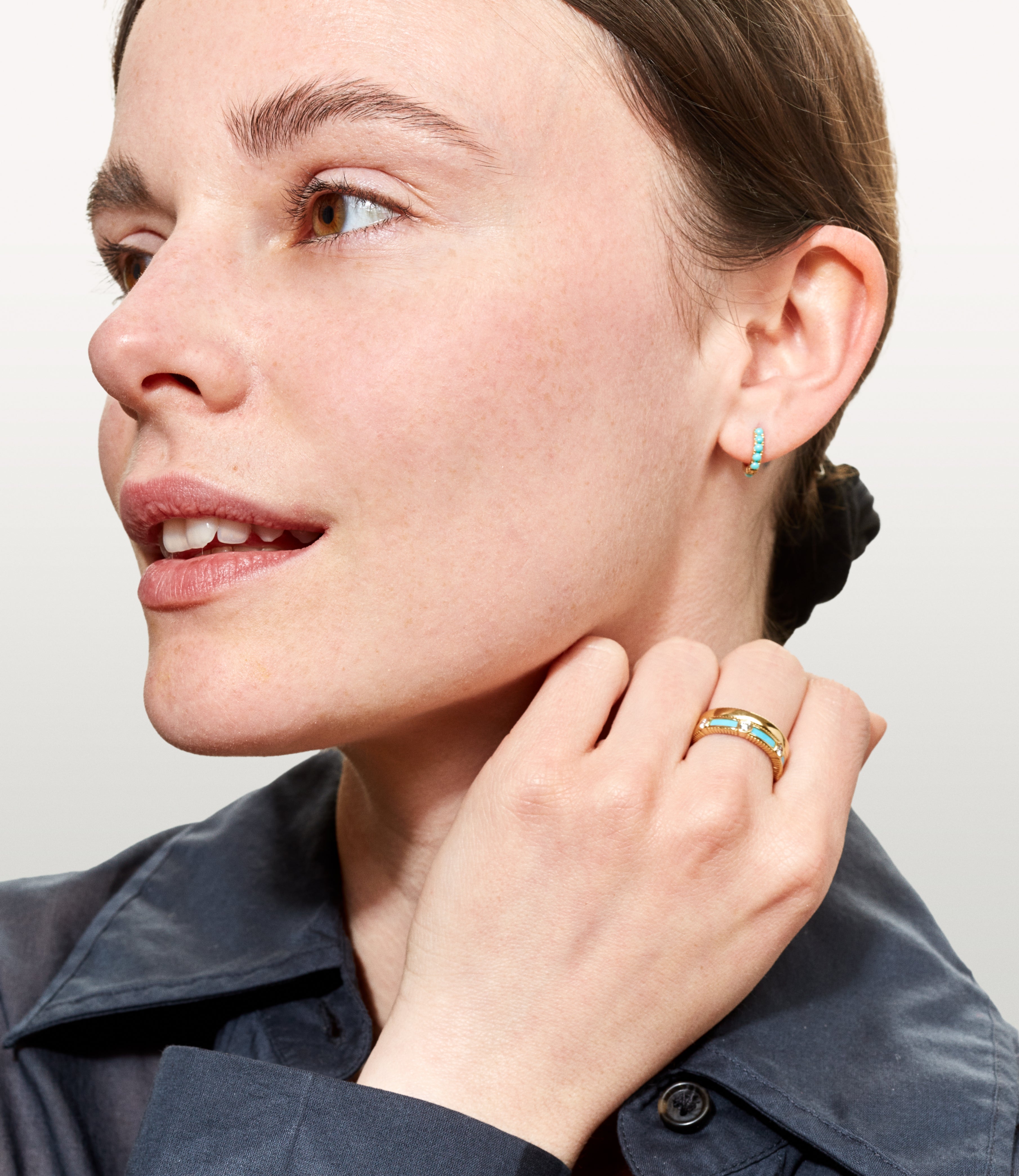 Ismène Turquoise hoop