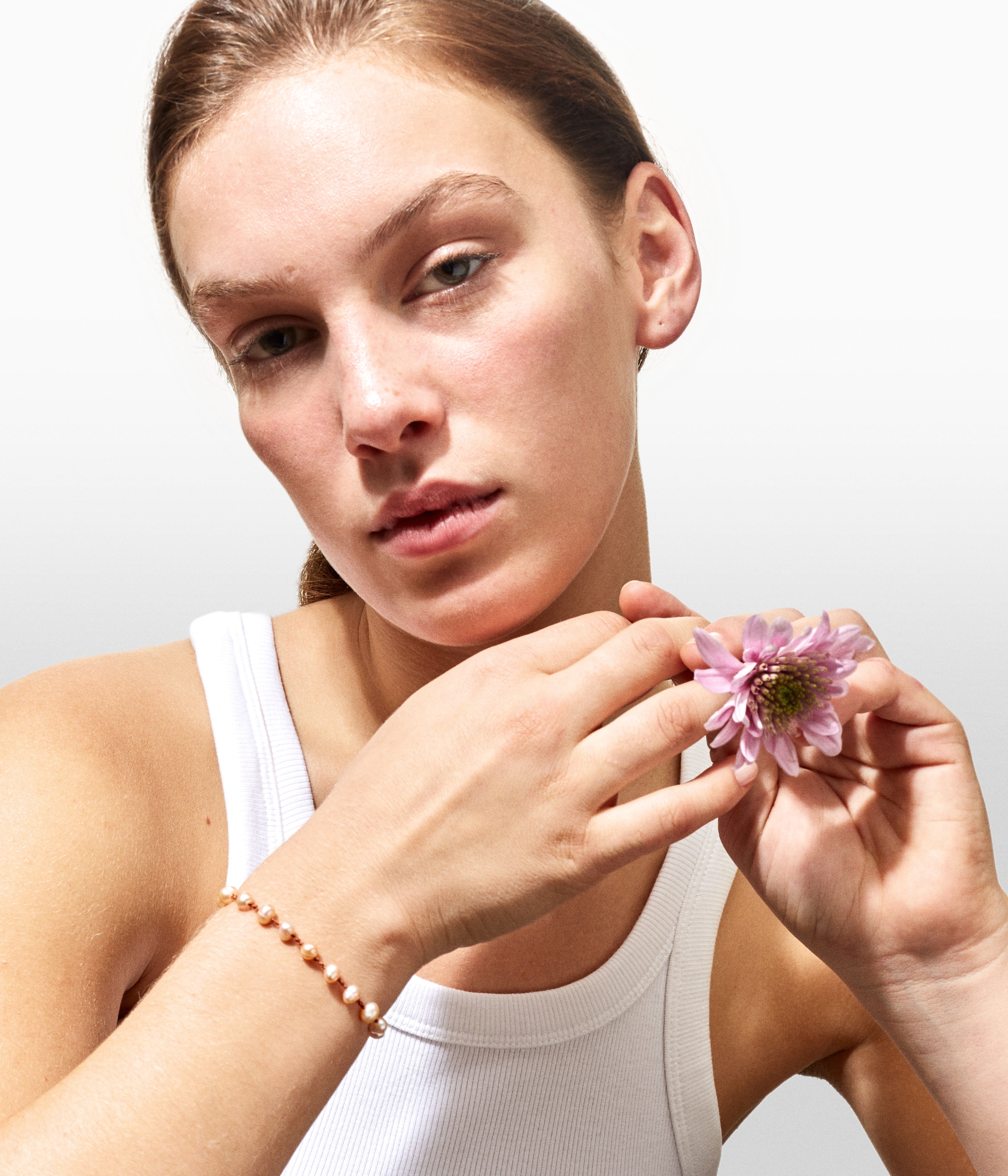 Bird pearls bracelet