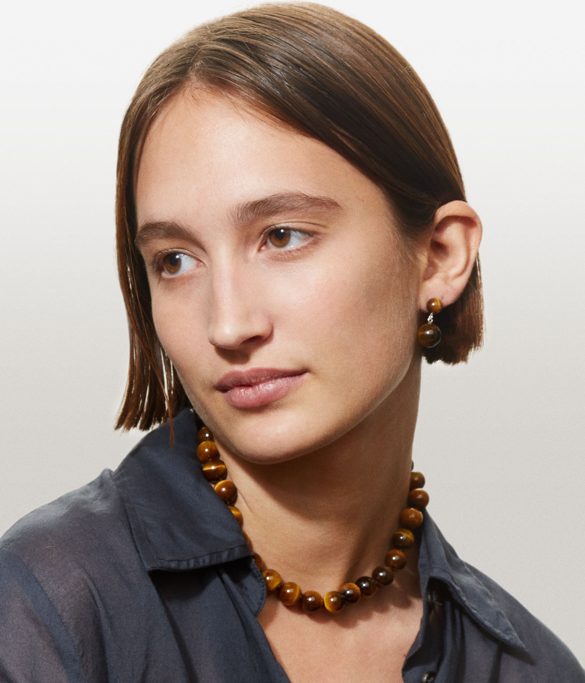 Everyday Boule necklace In Tigers Eye