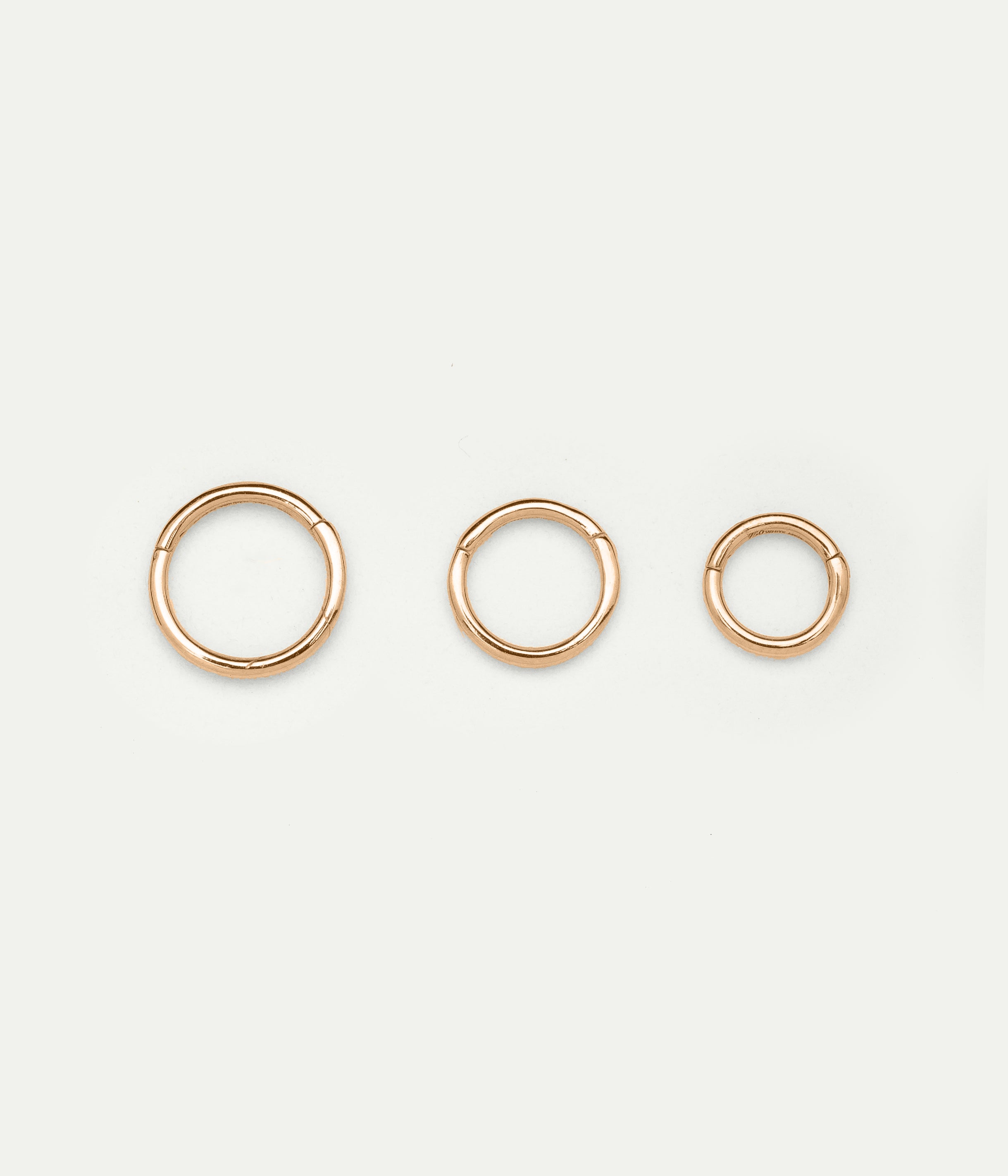 Julie rose gold small hoop