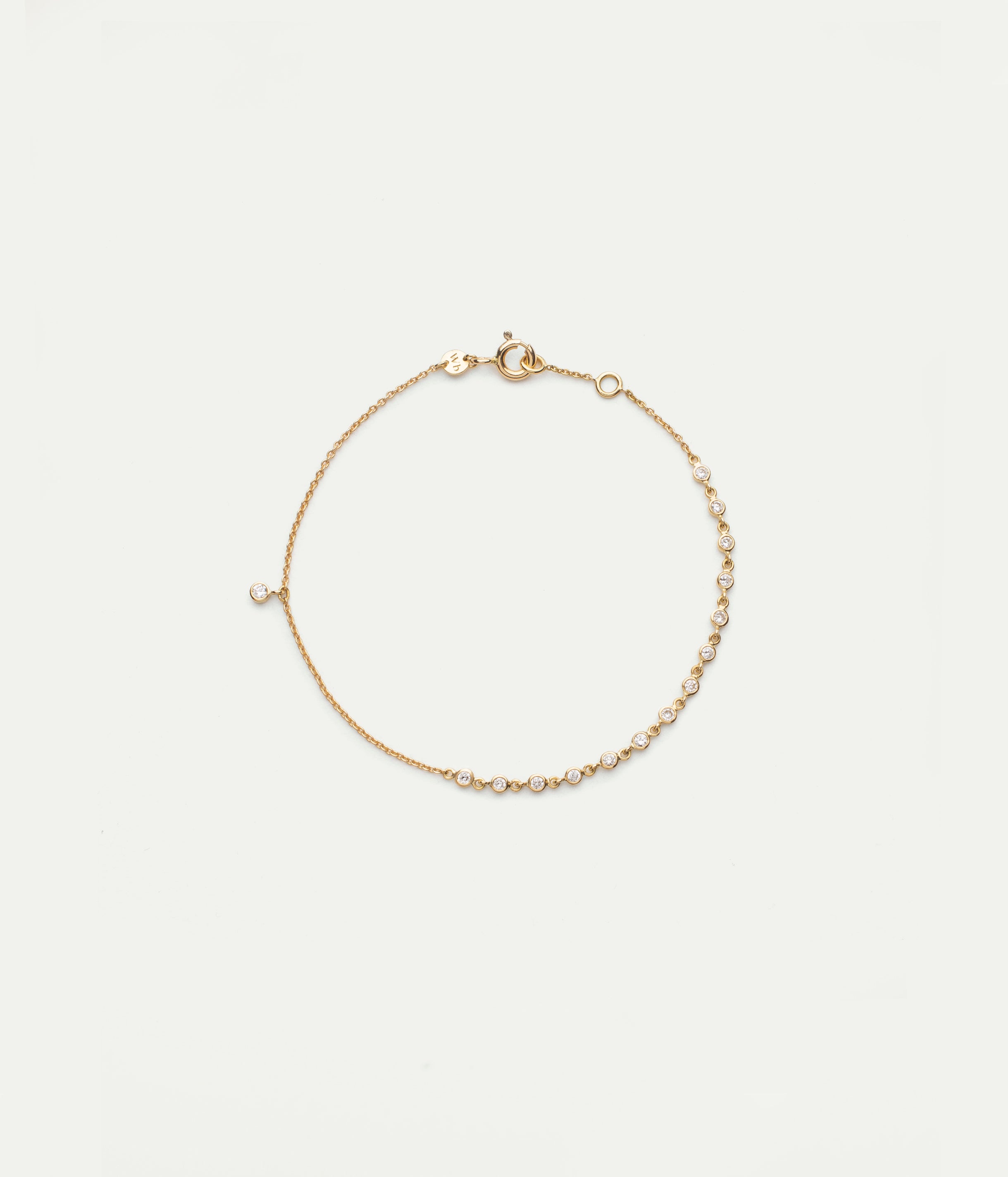 Clarisse fancy yellow gold diamond bracelet
