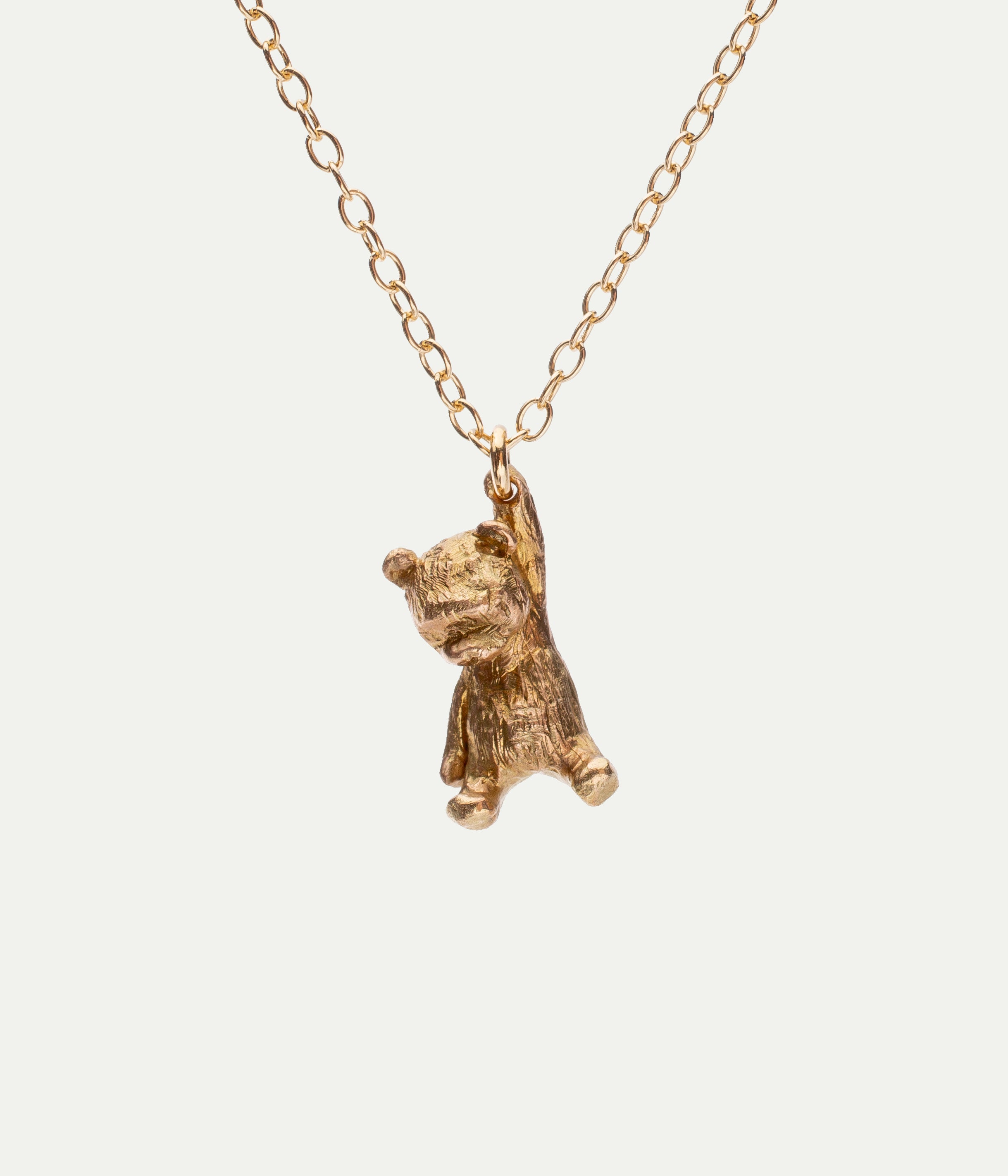 Big Bear yellow gold necklace