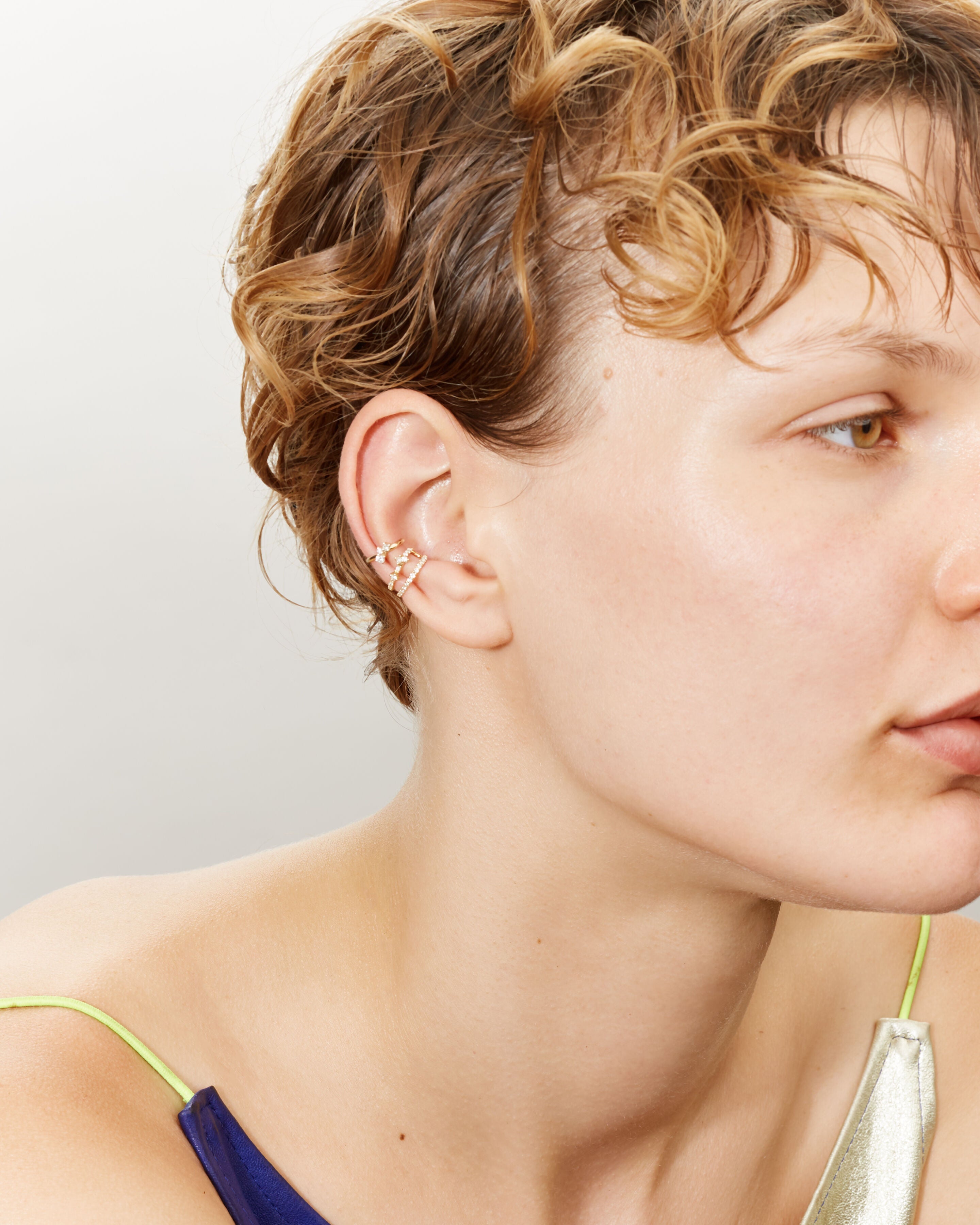 Earcuff double Aurore diamants