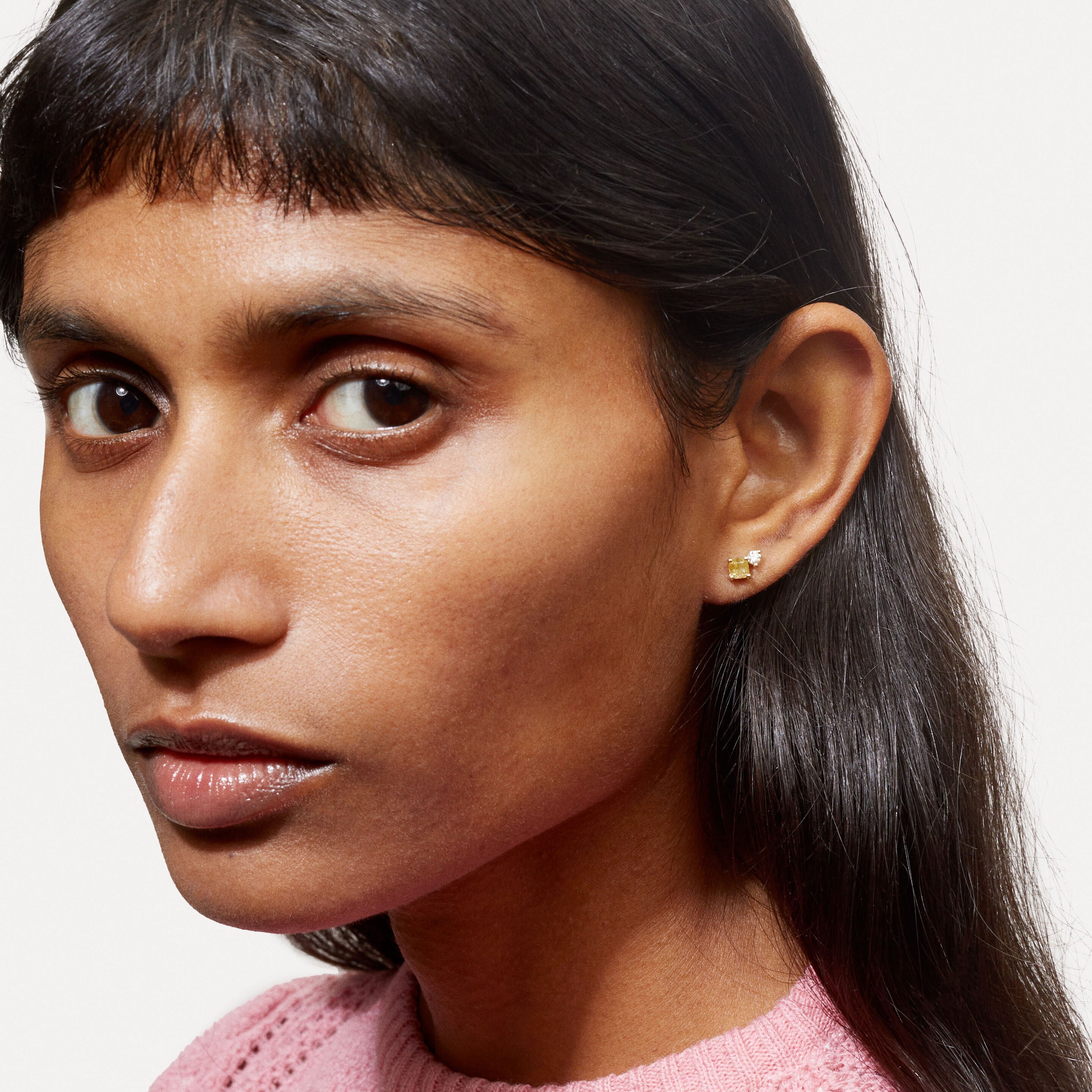 Stud Aurore diamant jaune