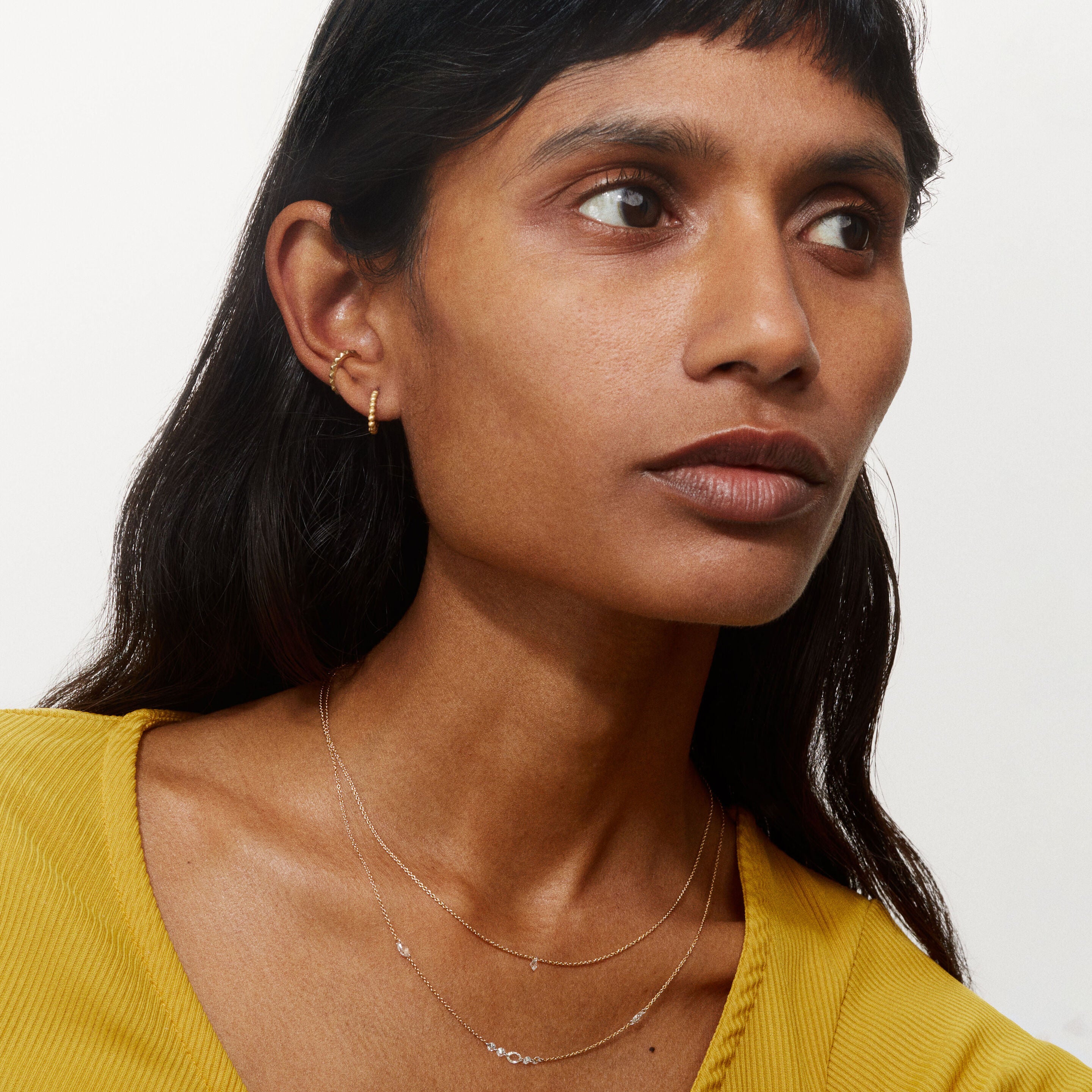 Créole Cécile large or jaune