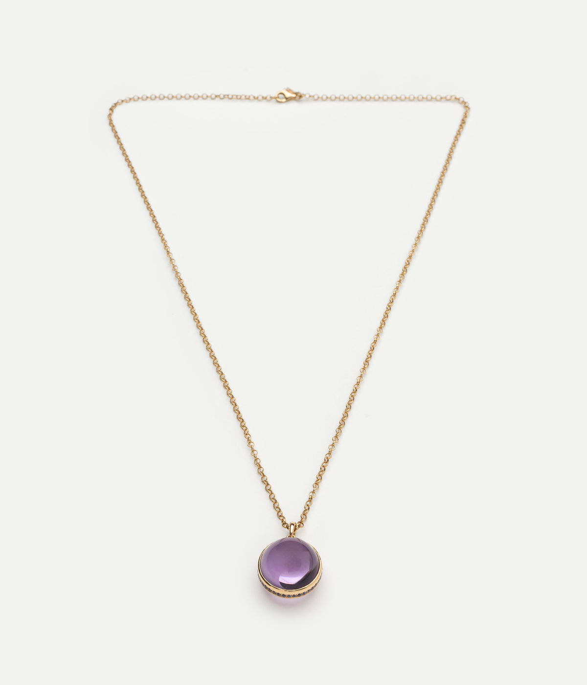Yin Yang rolo necklace