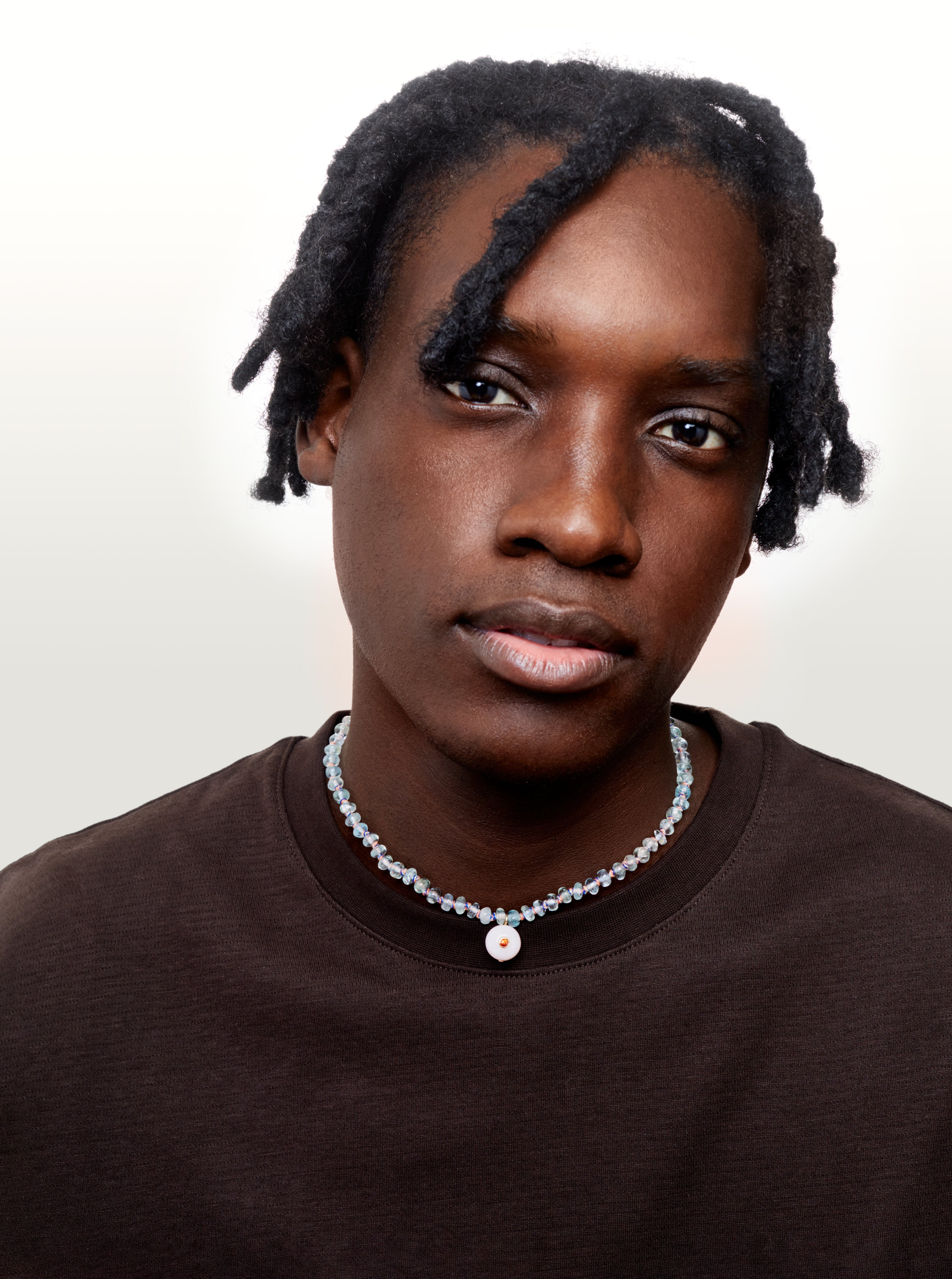 Aquamarine and Opal Candy Necklace