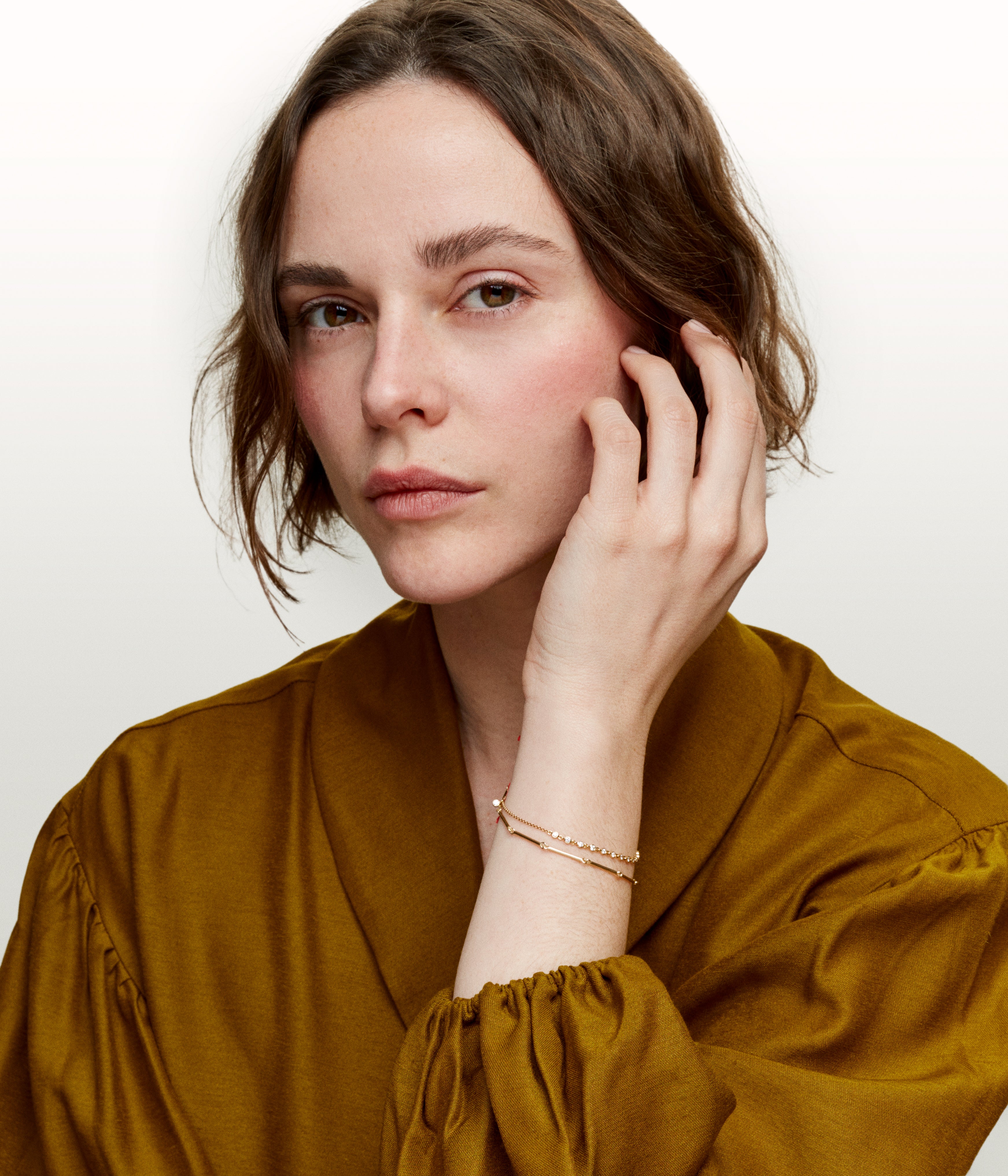 Clarisse fancy yellow gold diamond bracelet