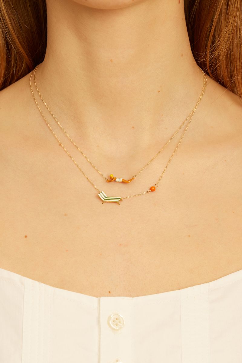 Nadadora Completo Rayada necklace