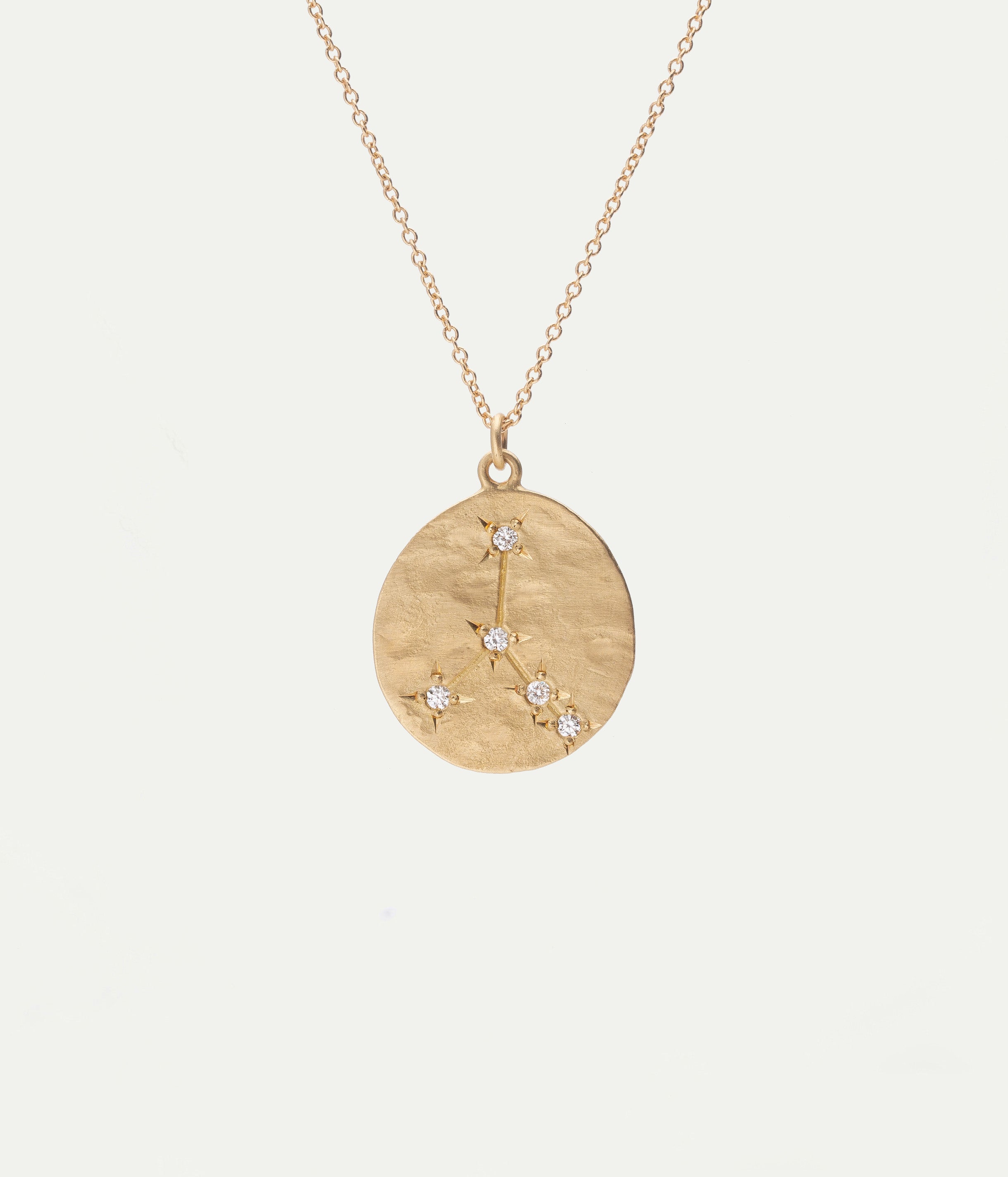 Cancer medallion diamond necklace