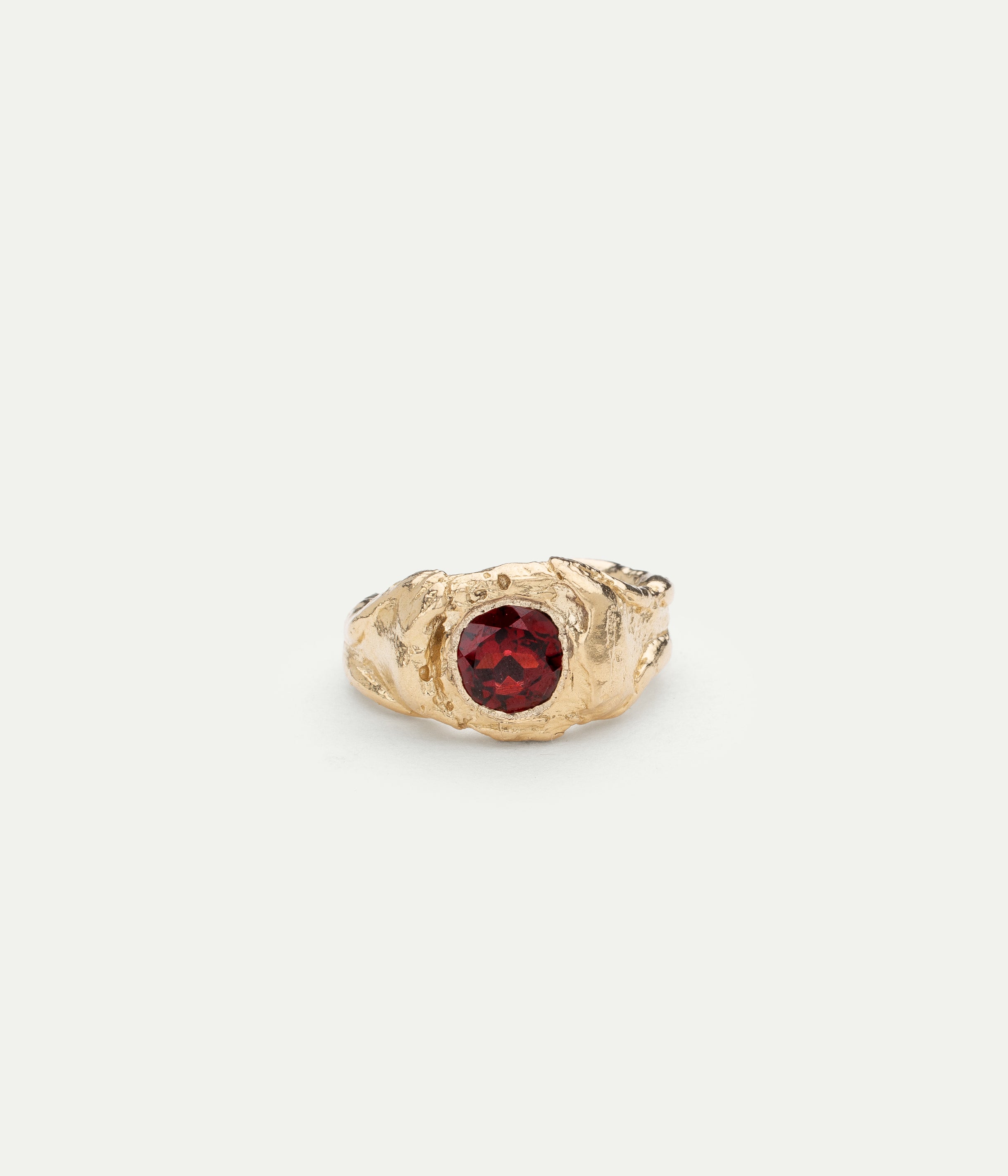 Bague Signet grenat