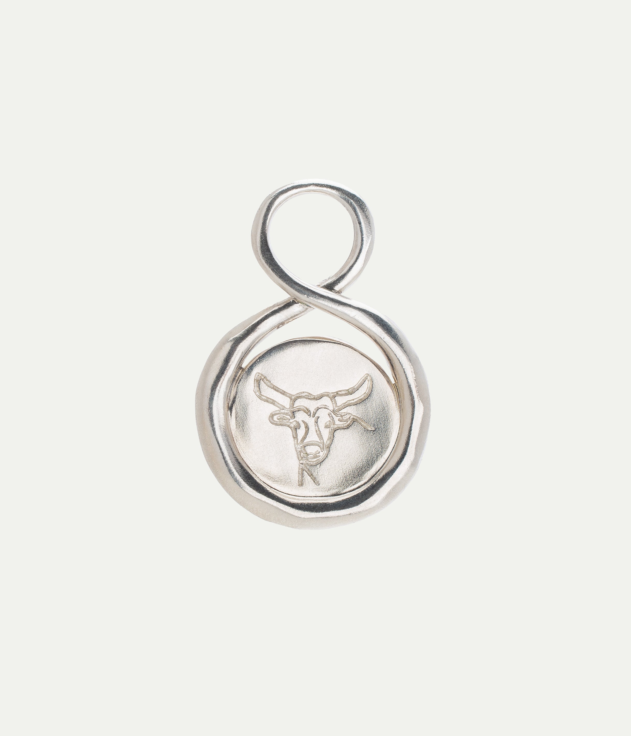 PENDENTIF ASTRE TAUREAU ARGENT
