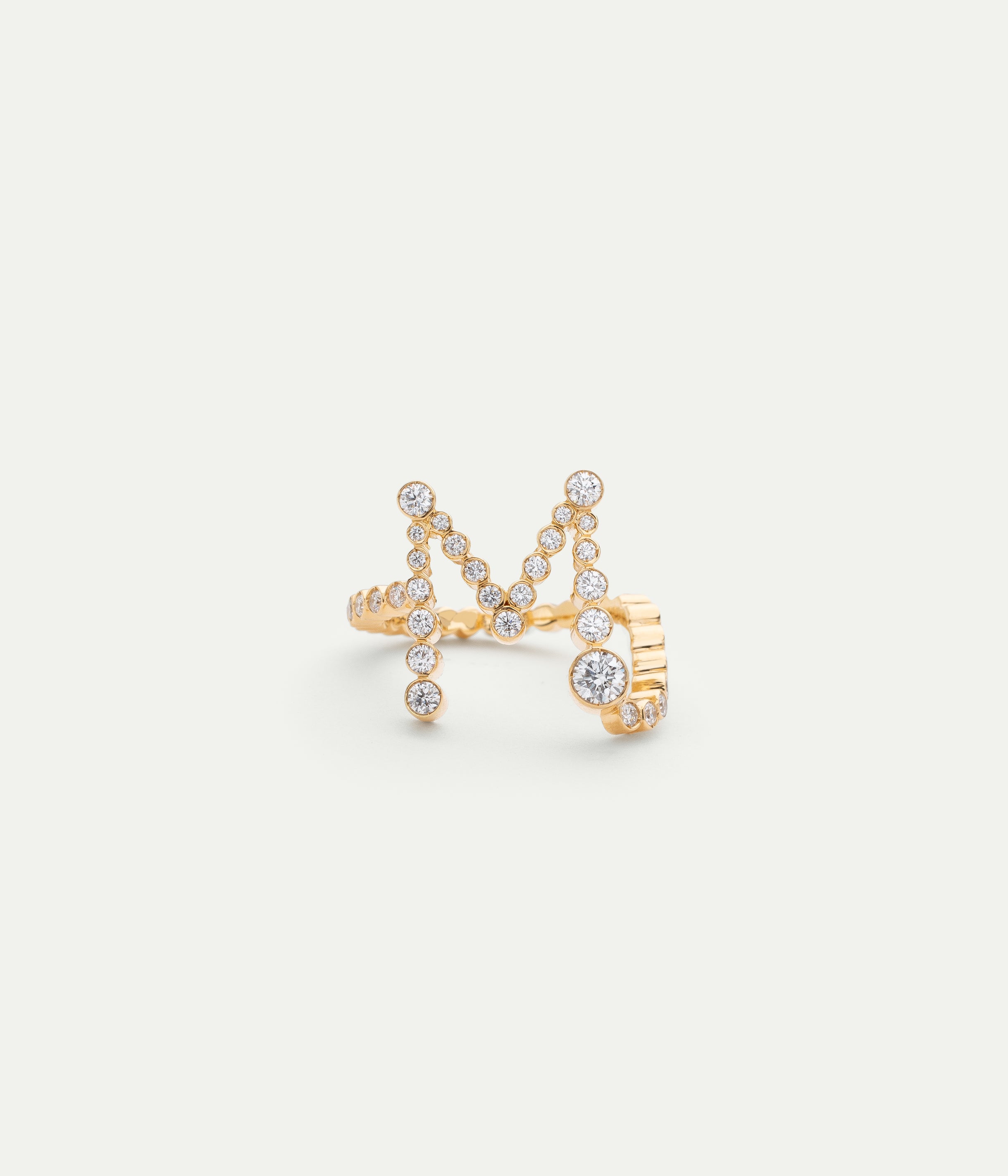Bague Lettre M