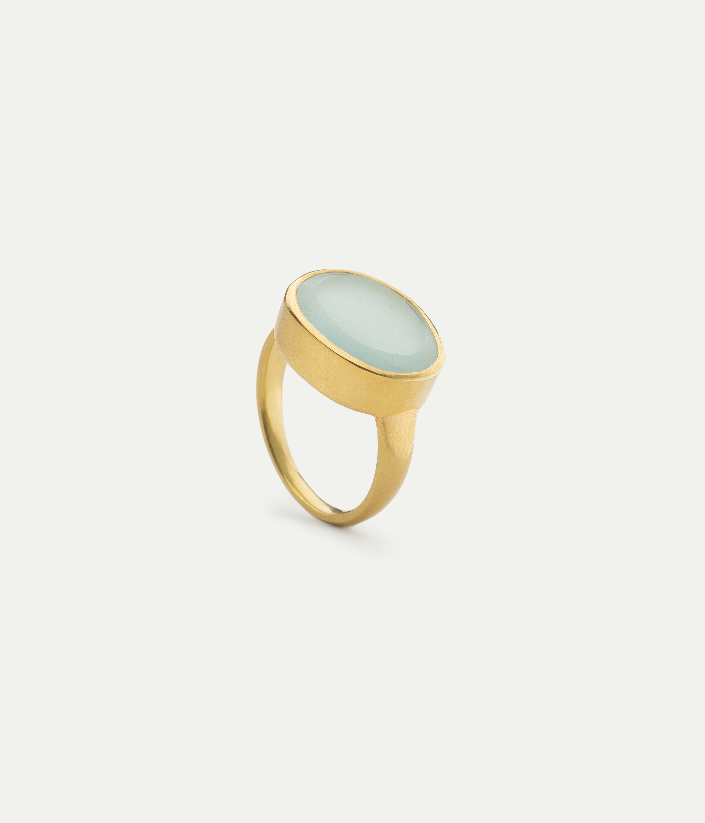Greek Anemone Aquamarine Ring