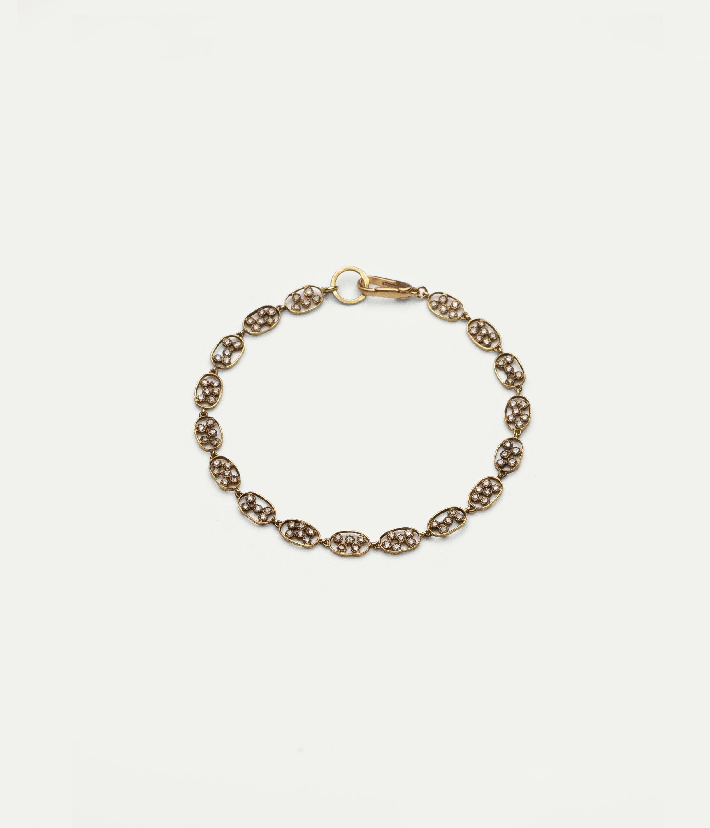 Bracelet Frame or jaune et diamants