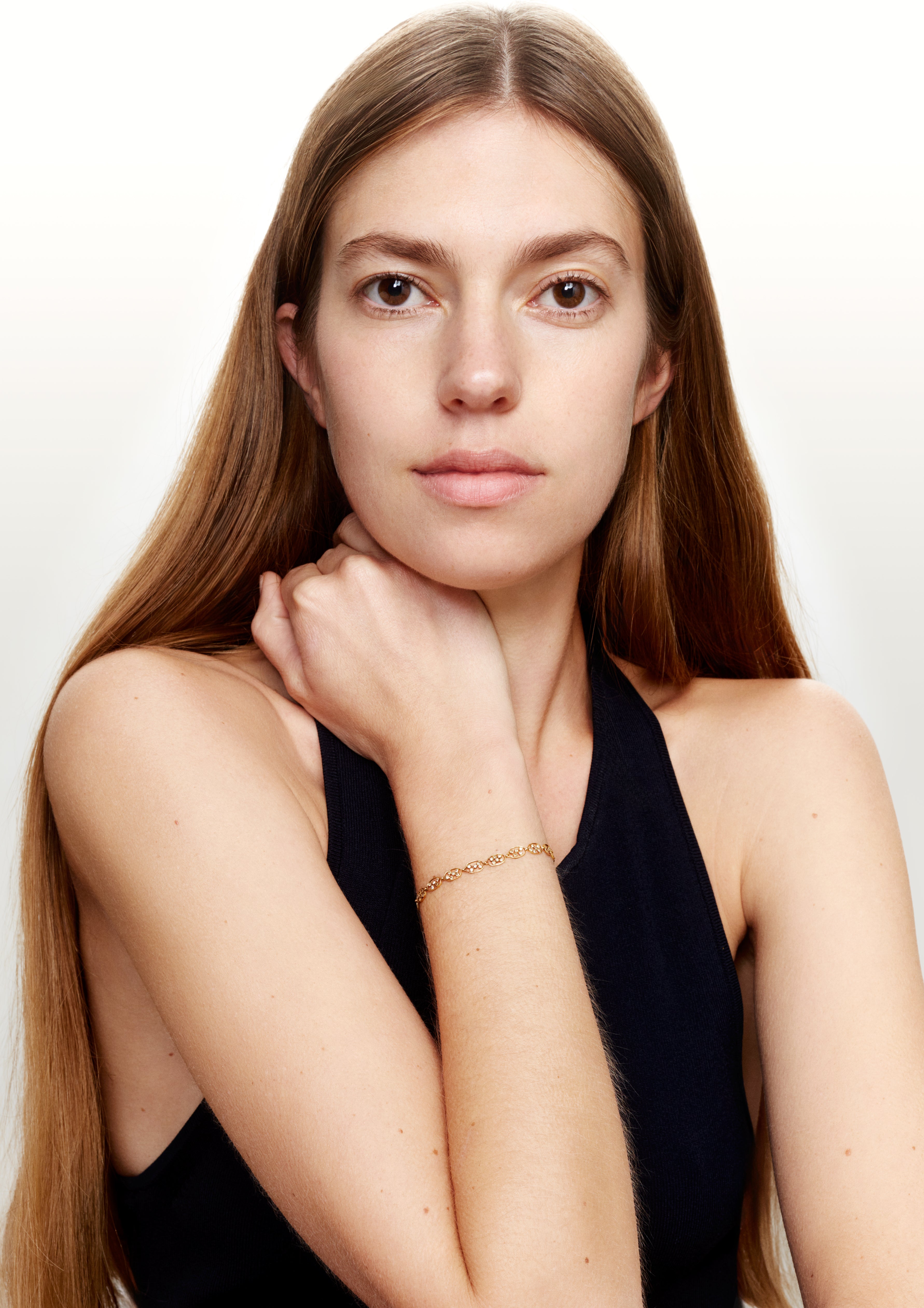 Bracelet Frame or jaune et diamants