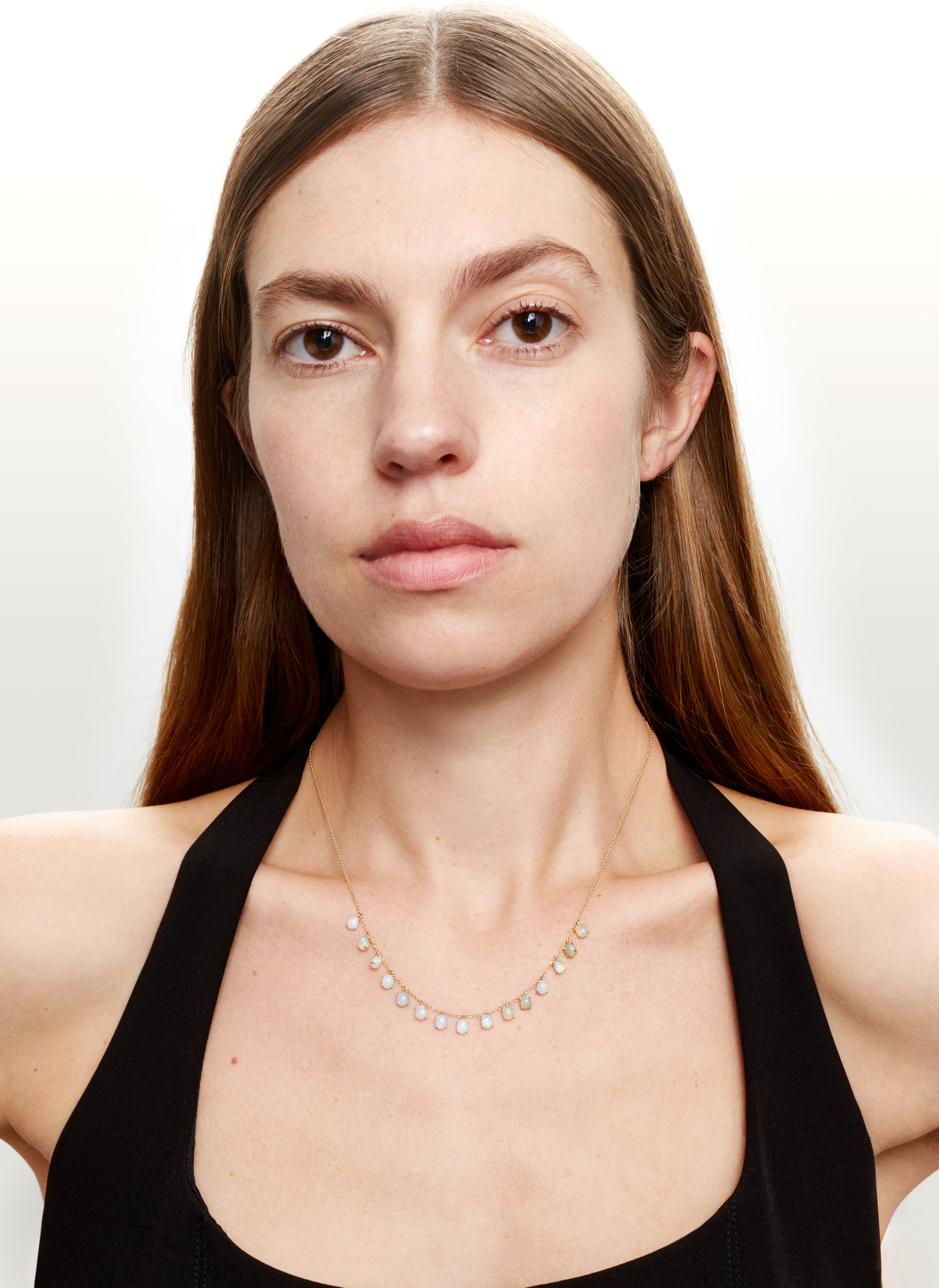 Dancing Drop opal necklace