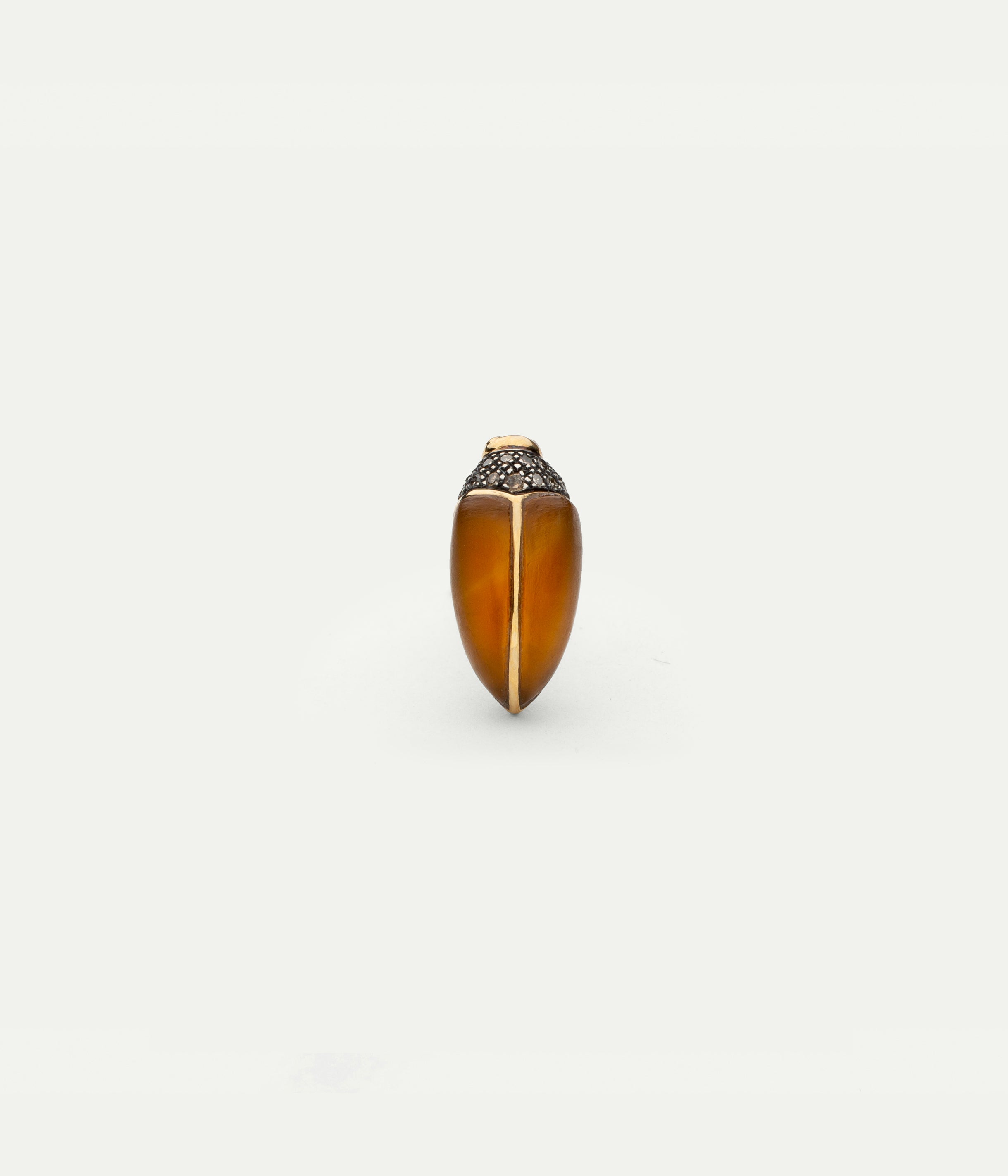 Stud Mini Scarabe Citrine