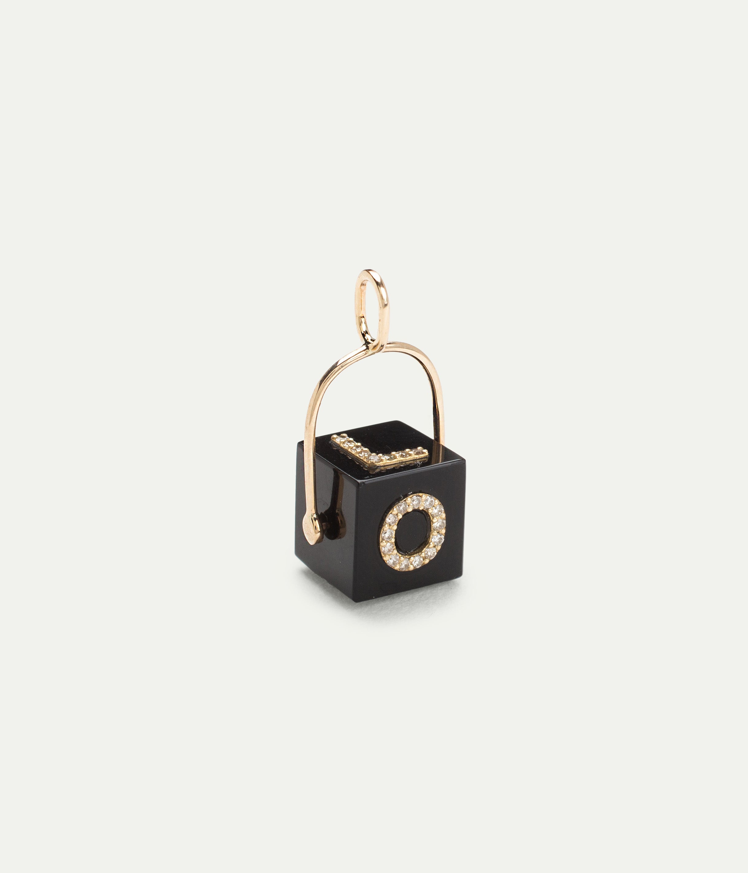 Cubix Love Onyx and Diamonds Pendant