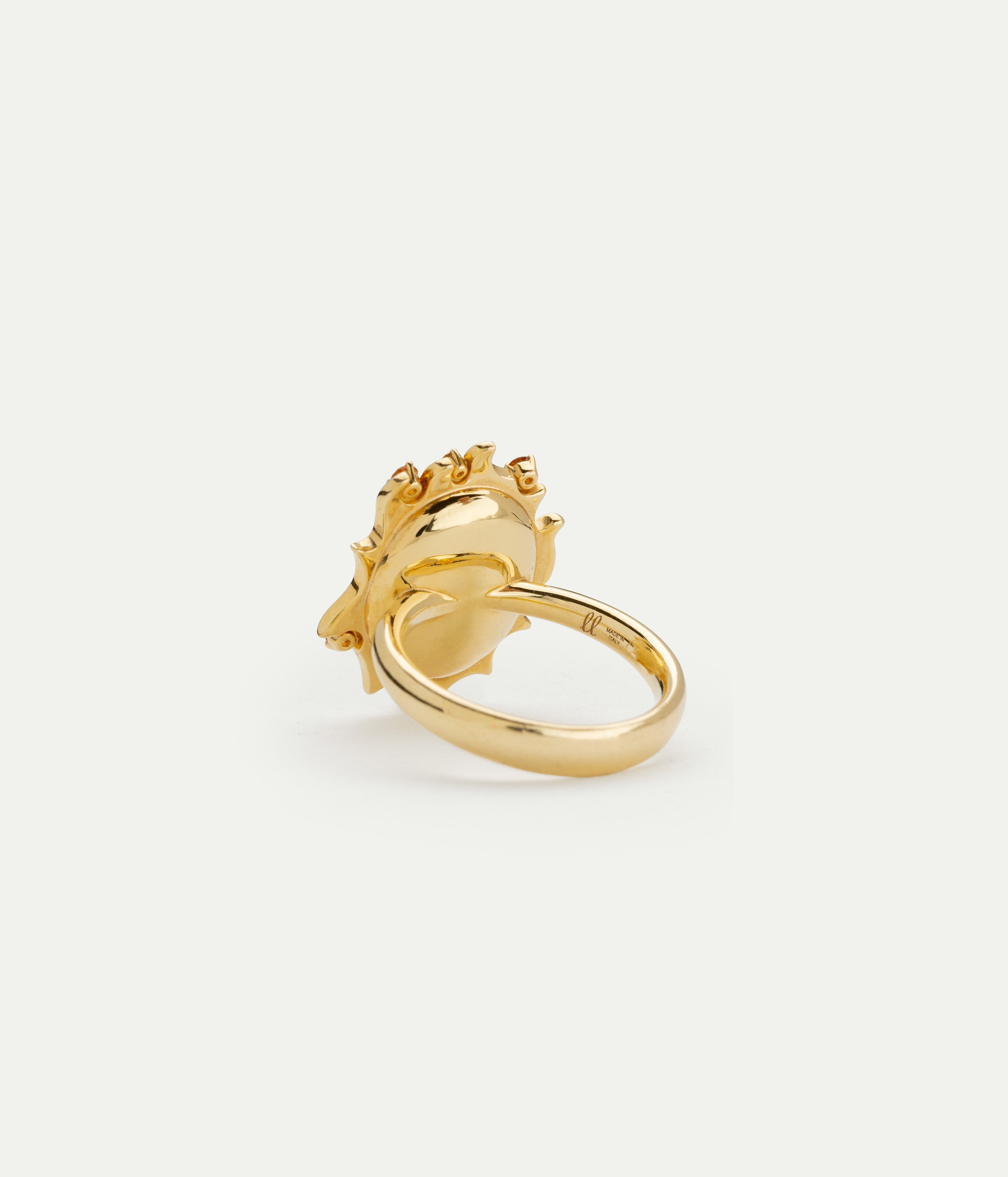 HEART OF FIRE GREEN ring