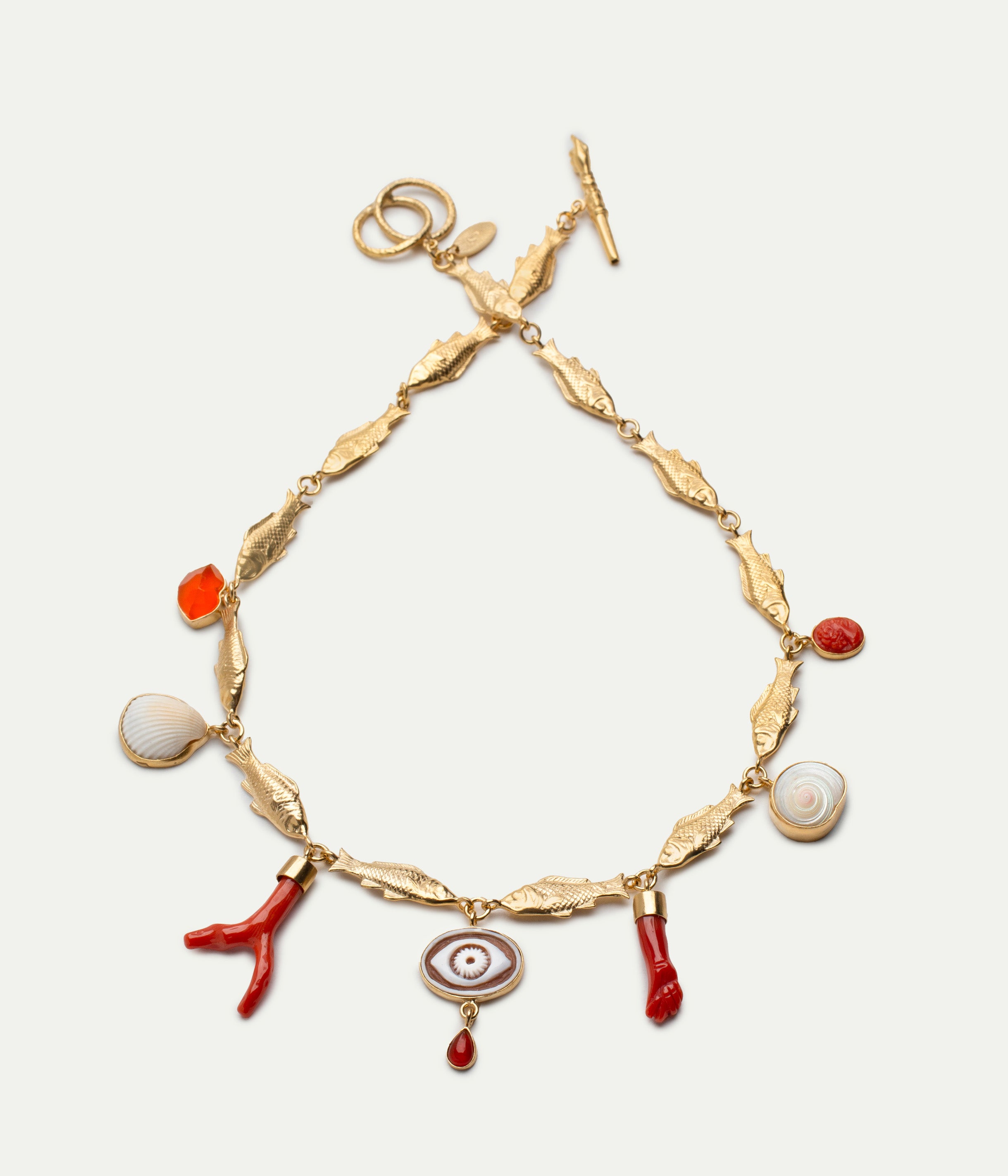 Fish Multi Charm necklace