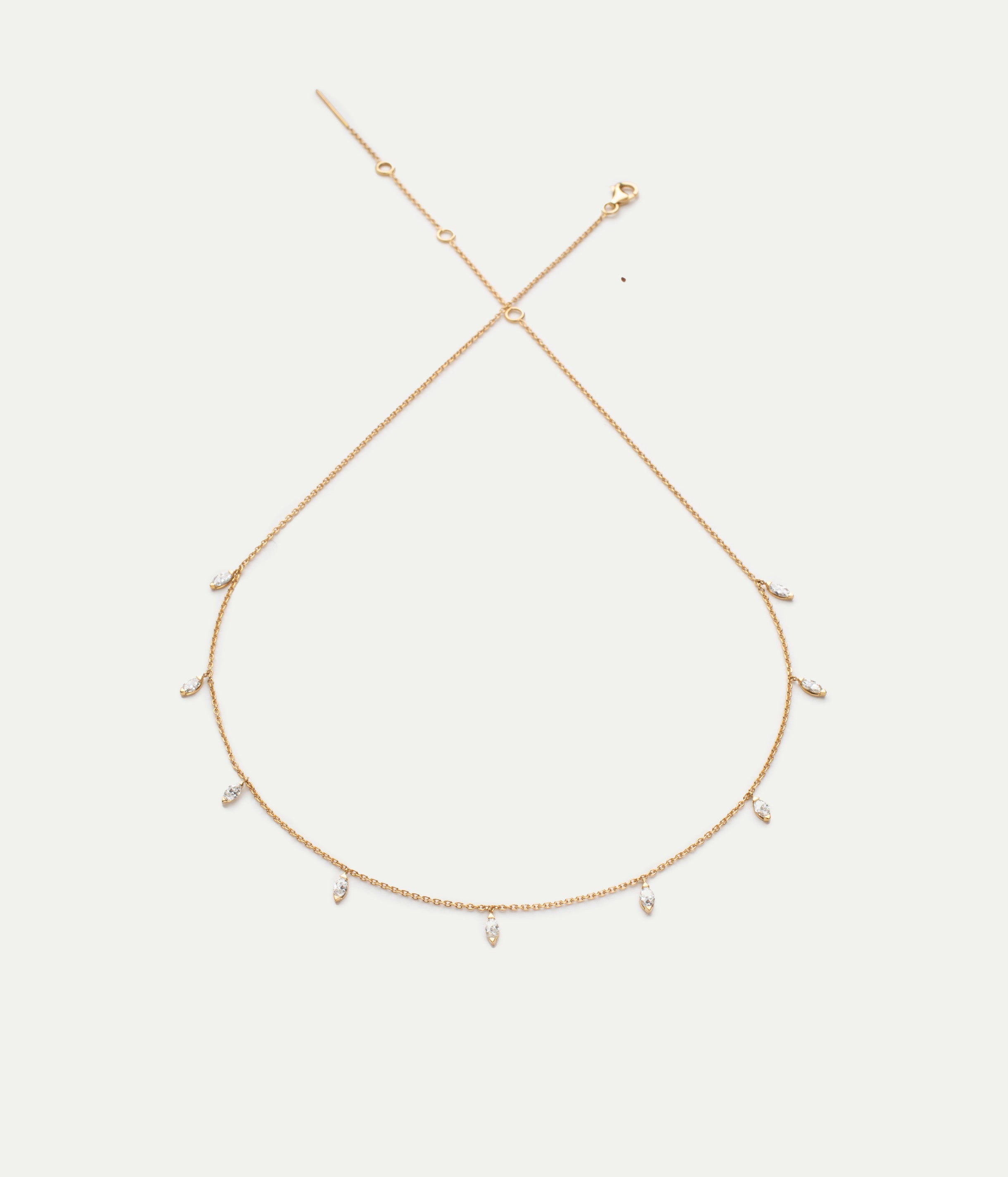 Collier Nine Navettes diamants