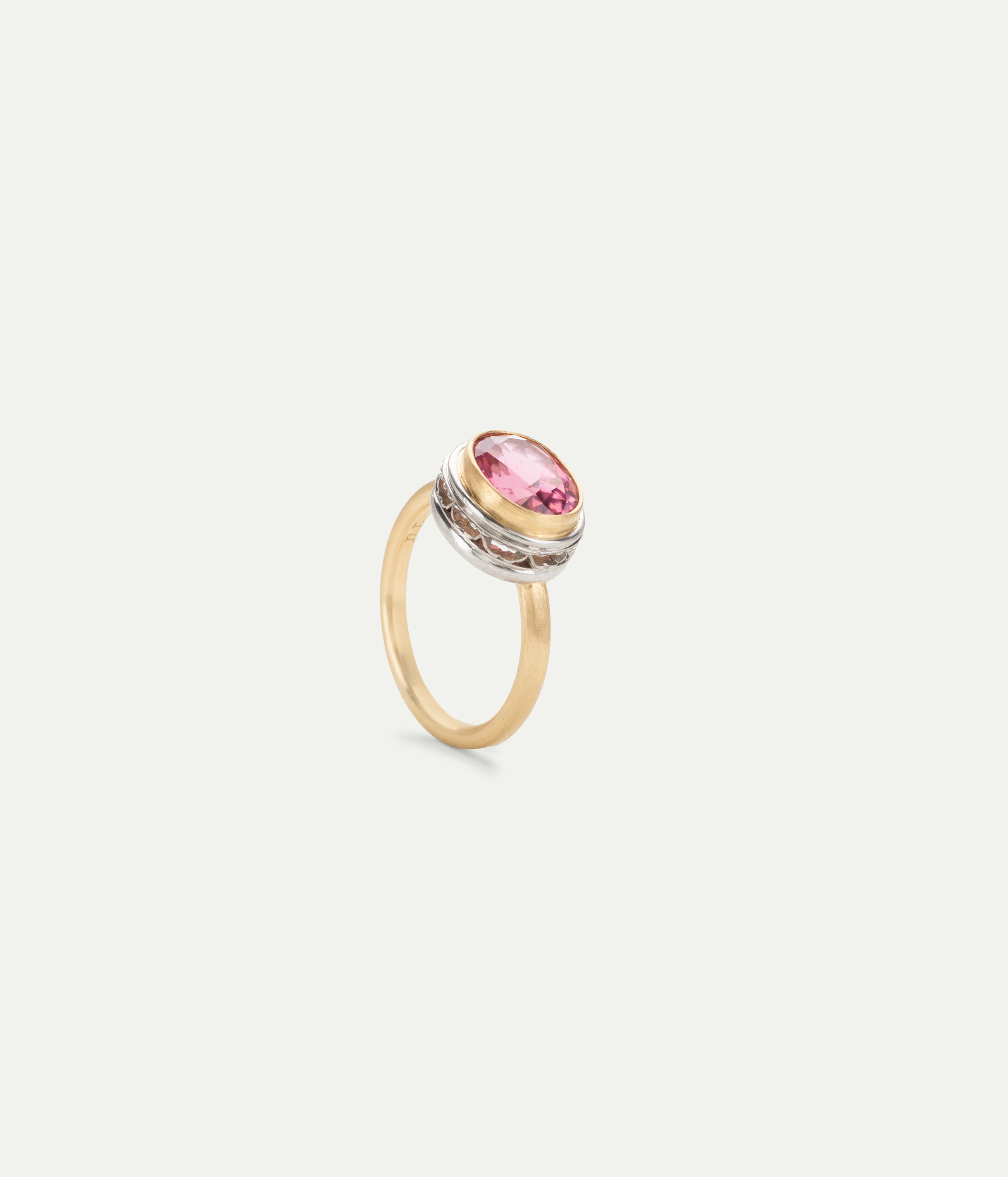 Bague Oval Pink Tourmaline