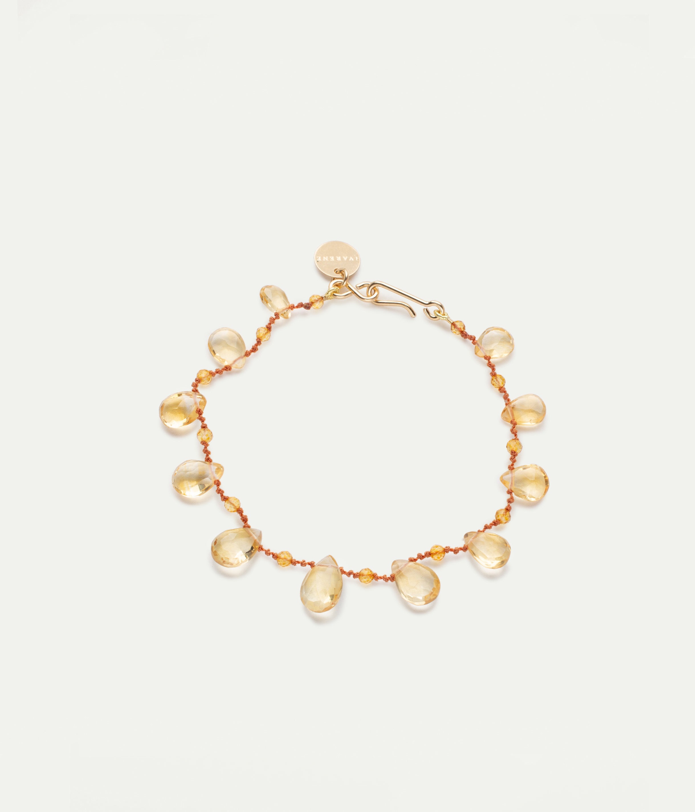 Mill Drops and Beads Citrine bracelet