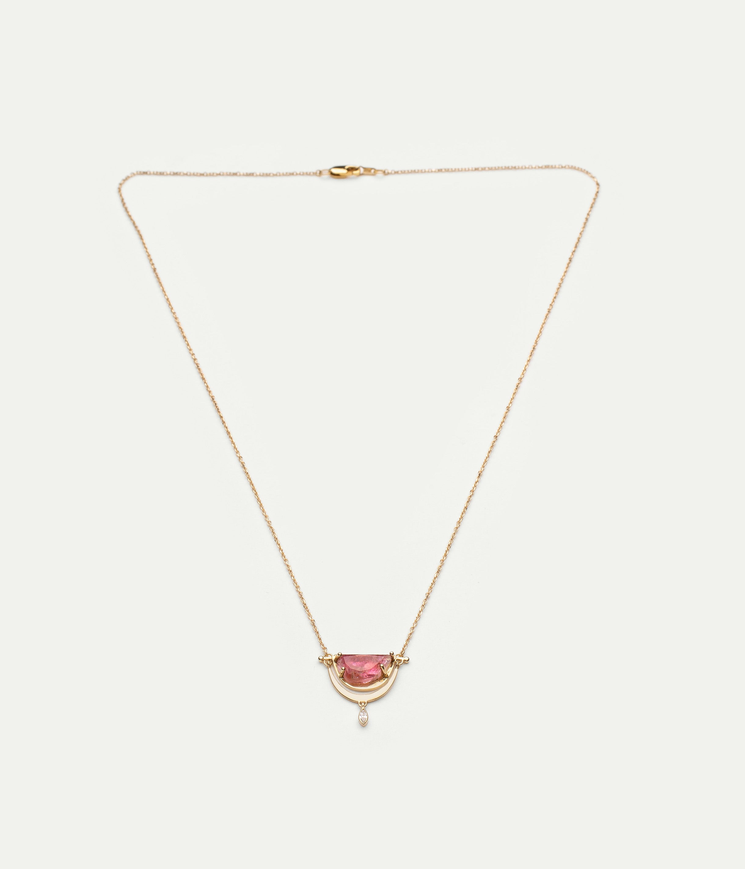 Collier Melon Drop Tourmaline