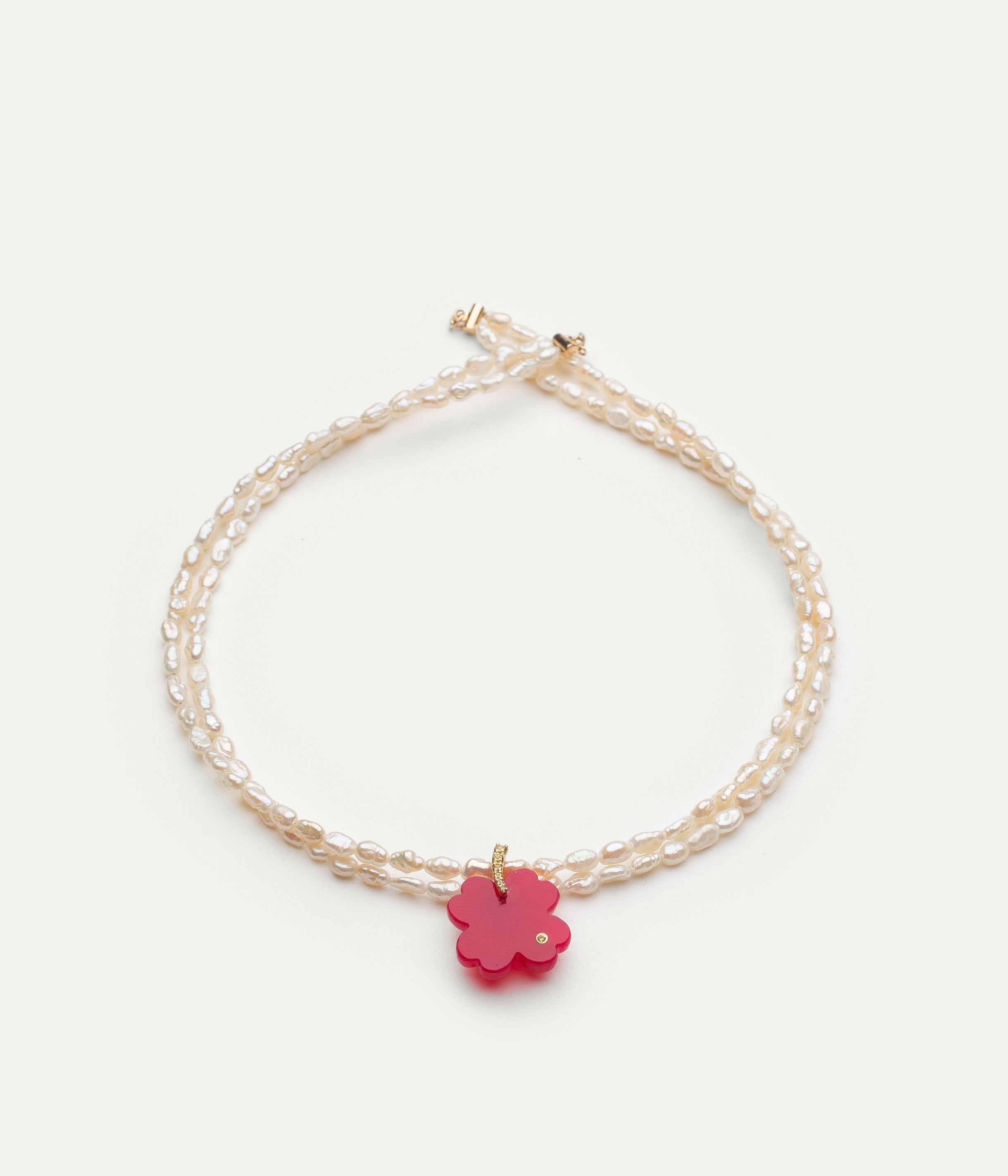 Collier Perles Double