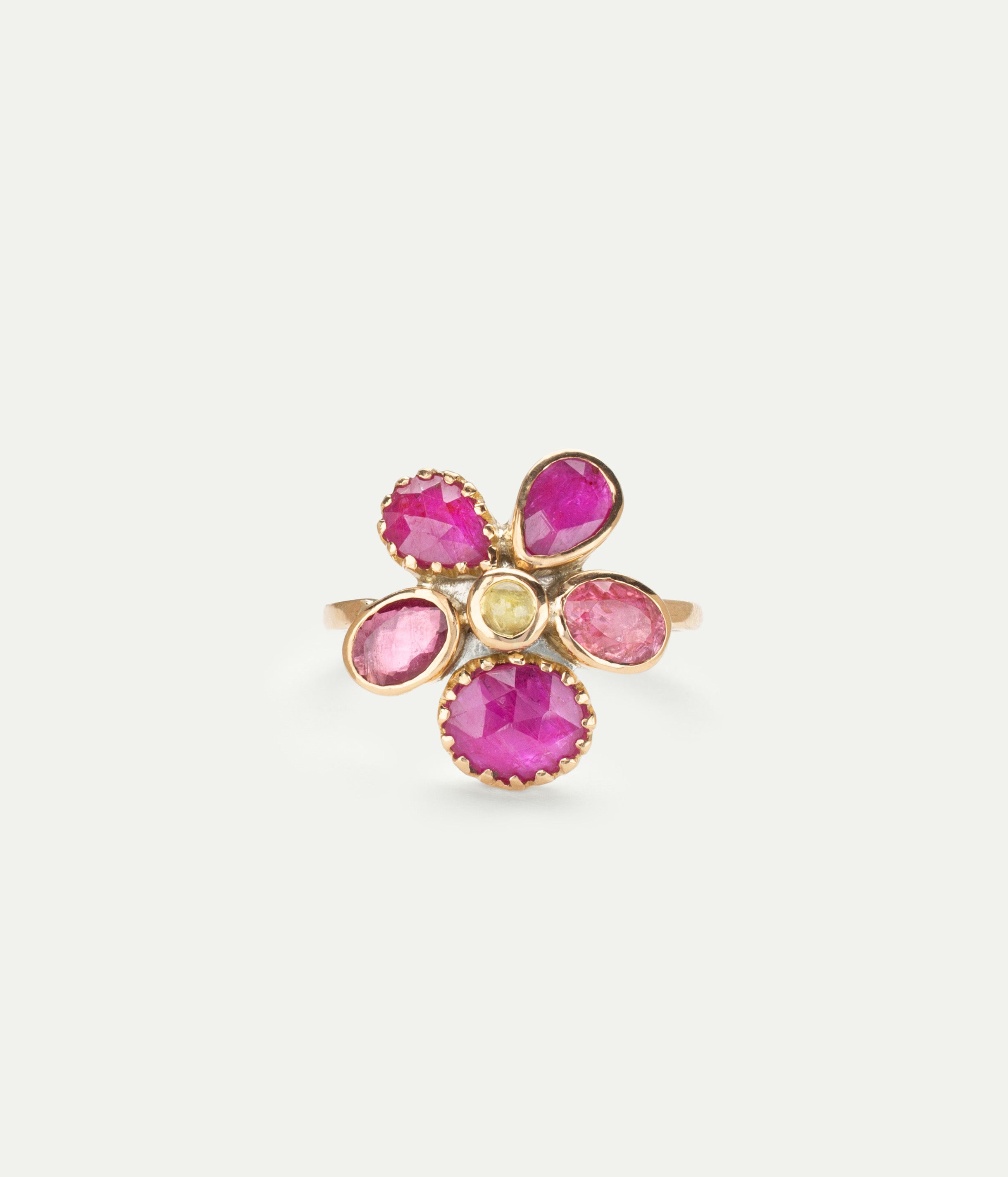 Bague Fleur Rubis