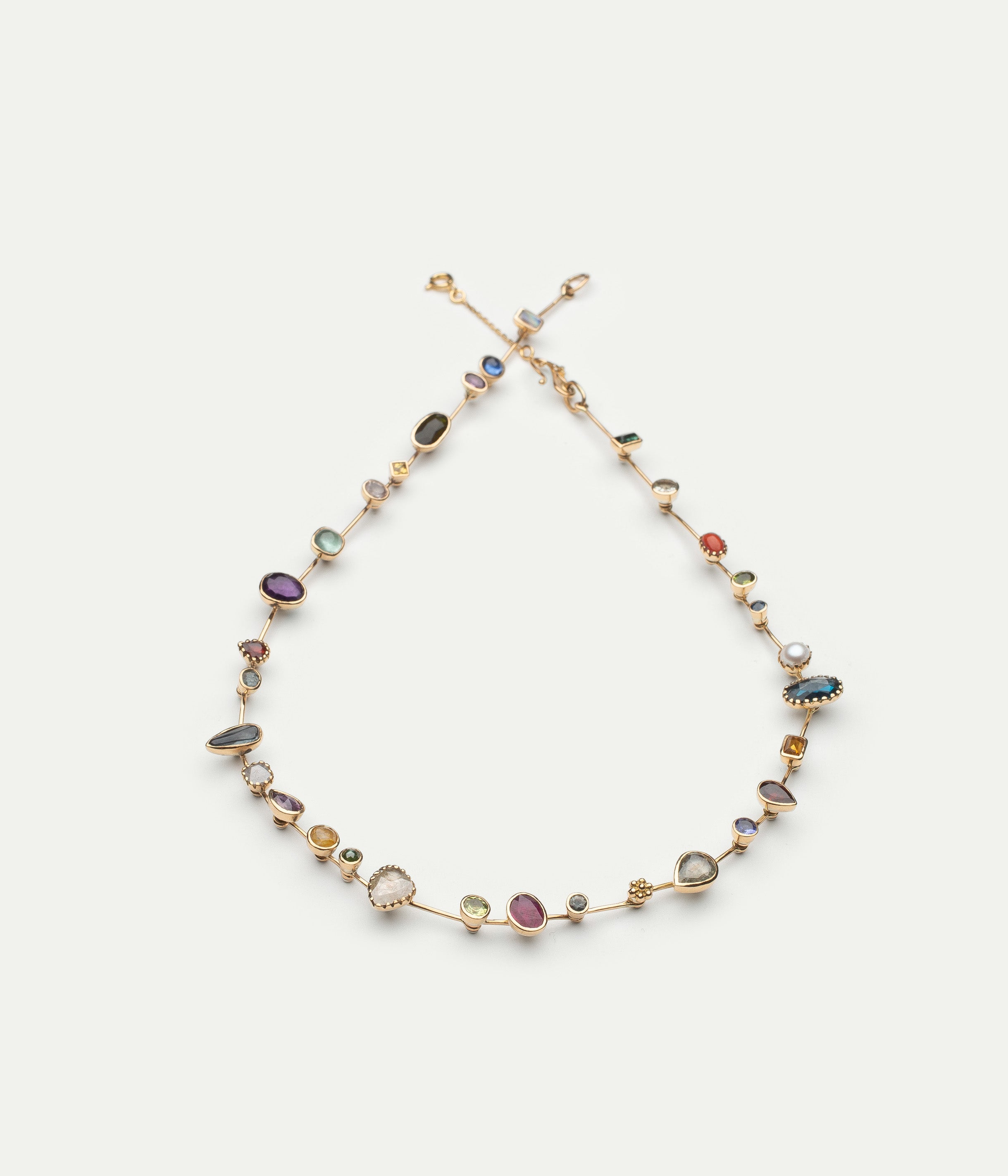 Collier Reine Améthyste, Saphir et Tourmaline