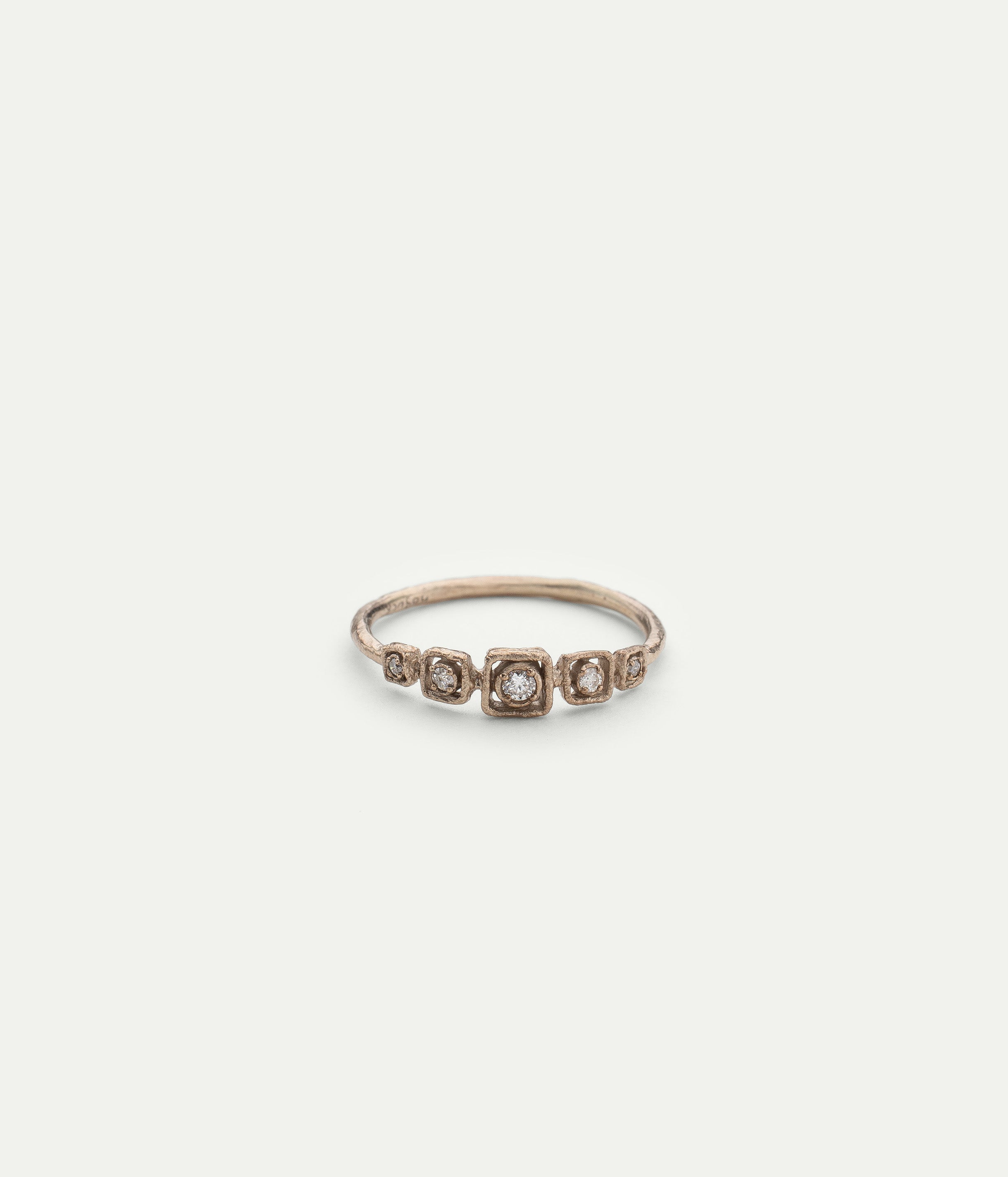Caro Ring in White Gold and Diamonds