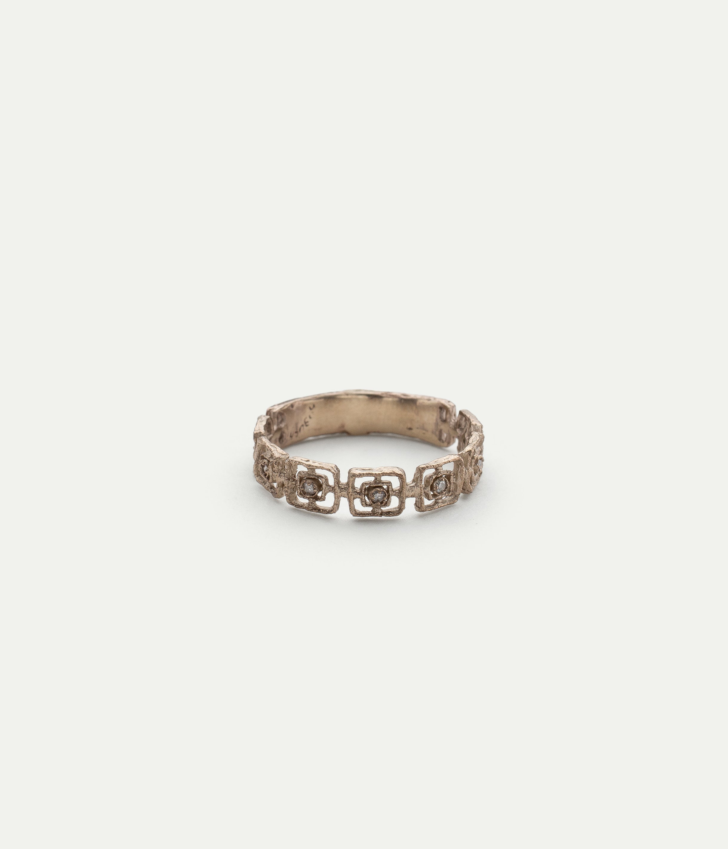 Maze White Gold and Diamond Ring