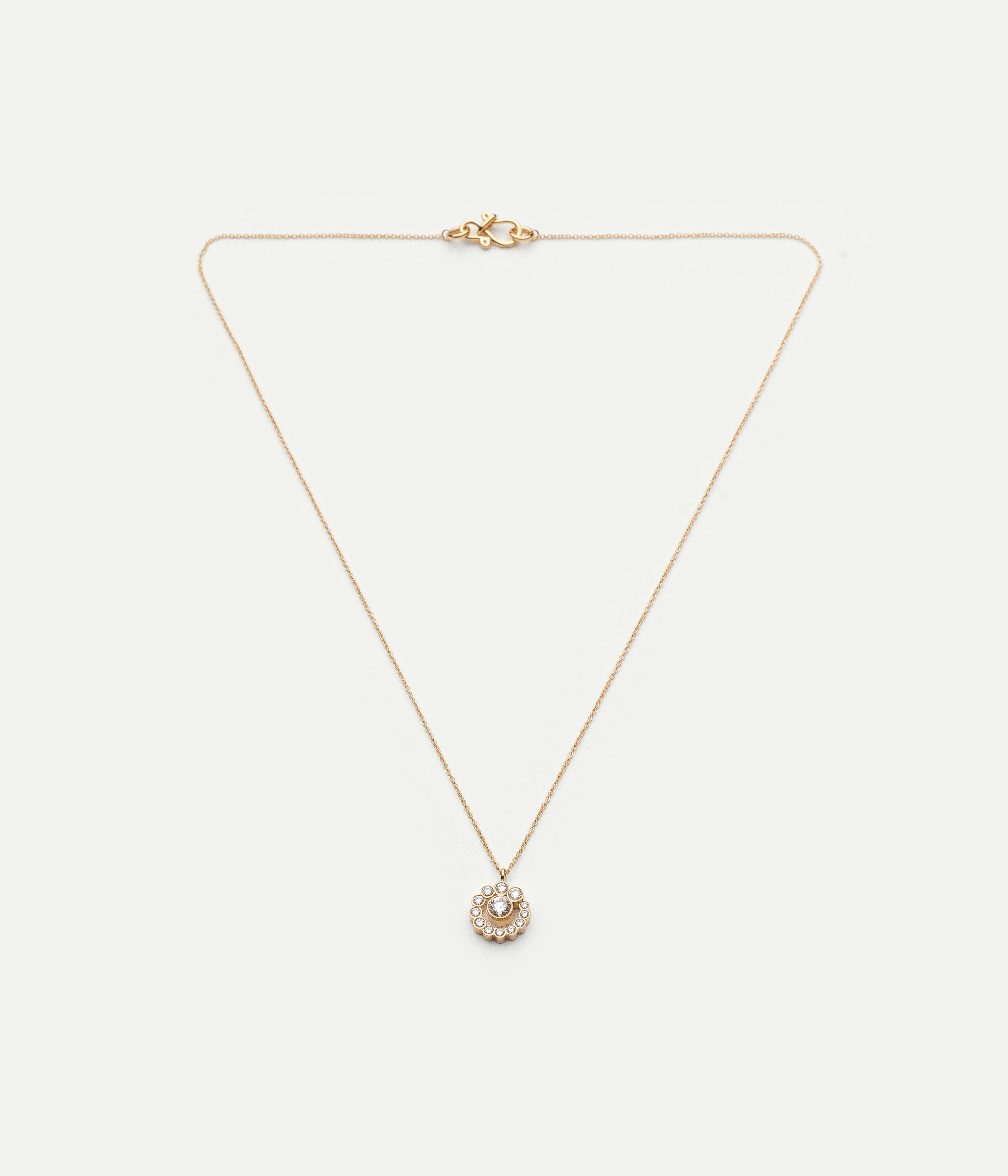 Collier Rêve Simple or jaune et diamants