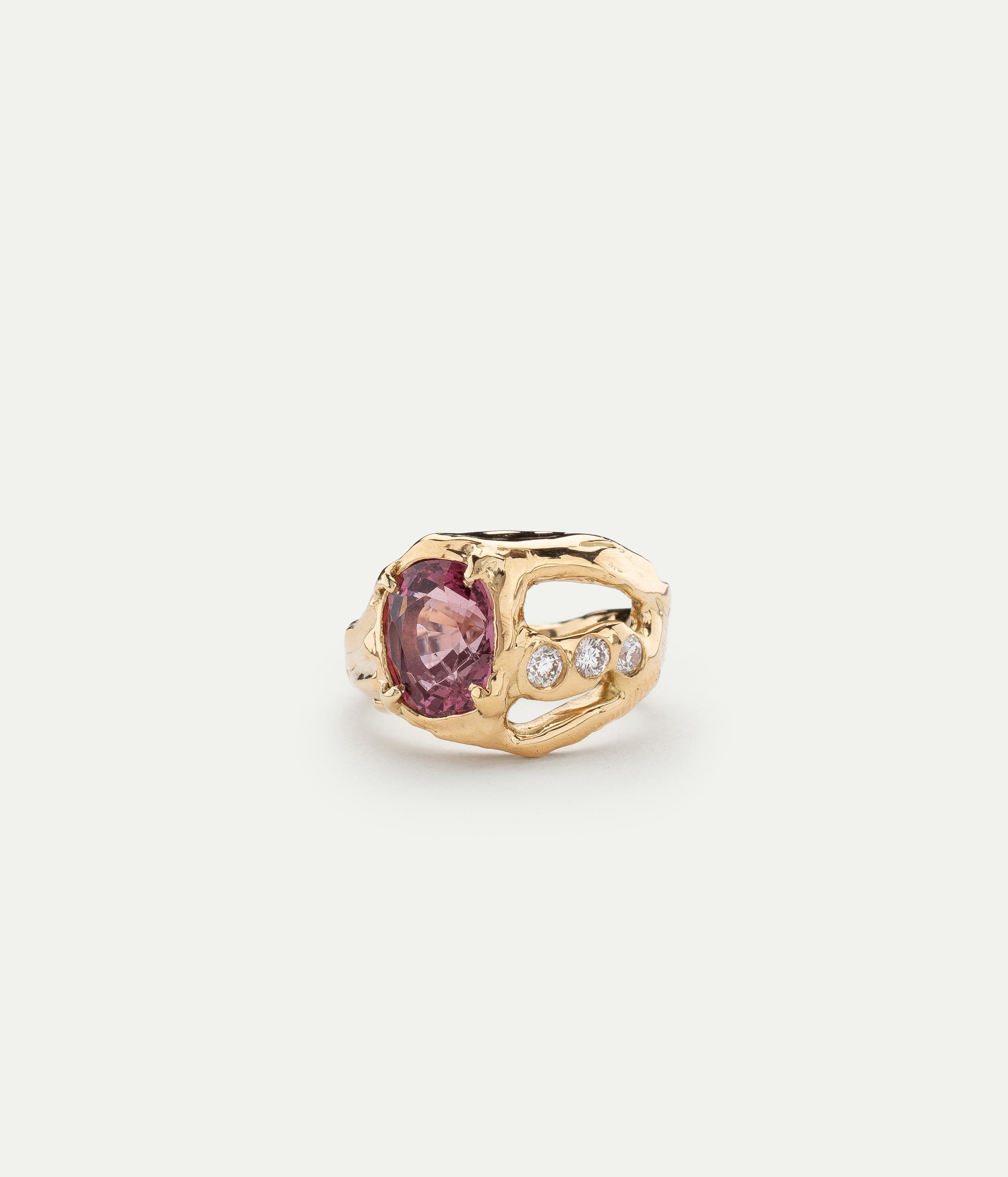 Bague Moira spinelle et diamant